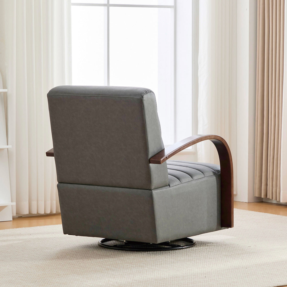 30.7" Modern Upholstered 360° Swivel Accent Chair