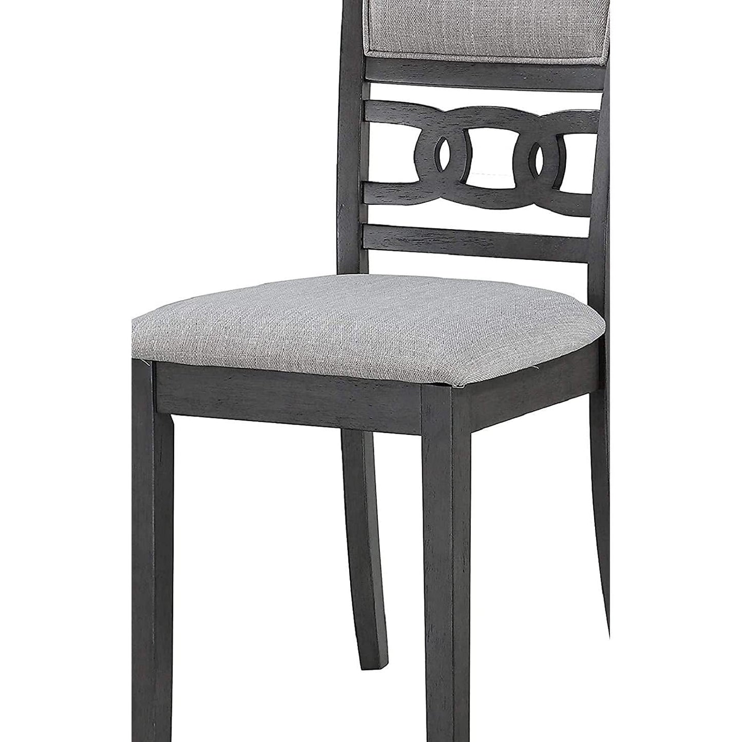 Gray 5 Piece Dining Table Set With 4 Chairs For Kitchen