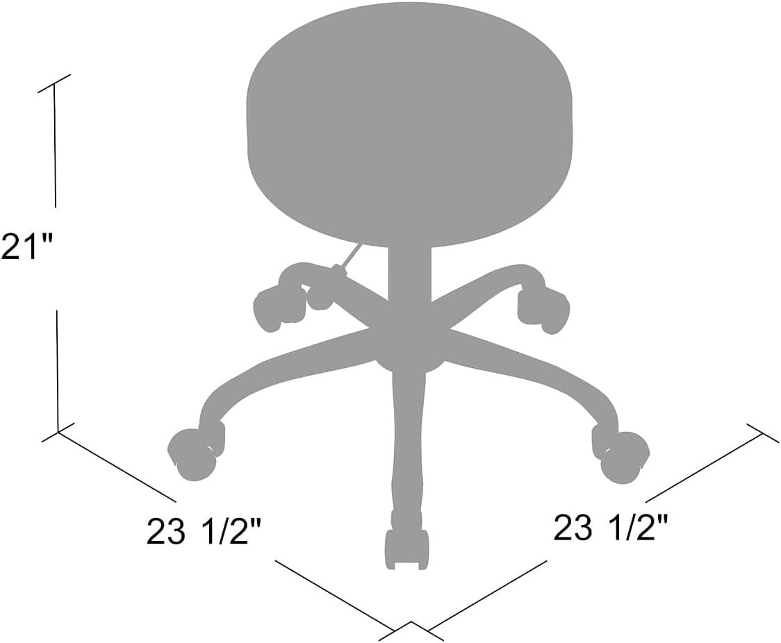 Boss Be Well Armless Medical Spa Stool Black Office Pro
