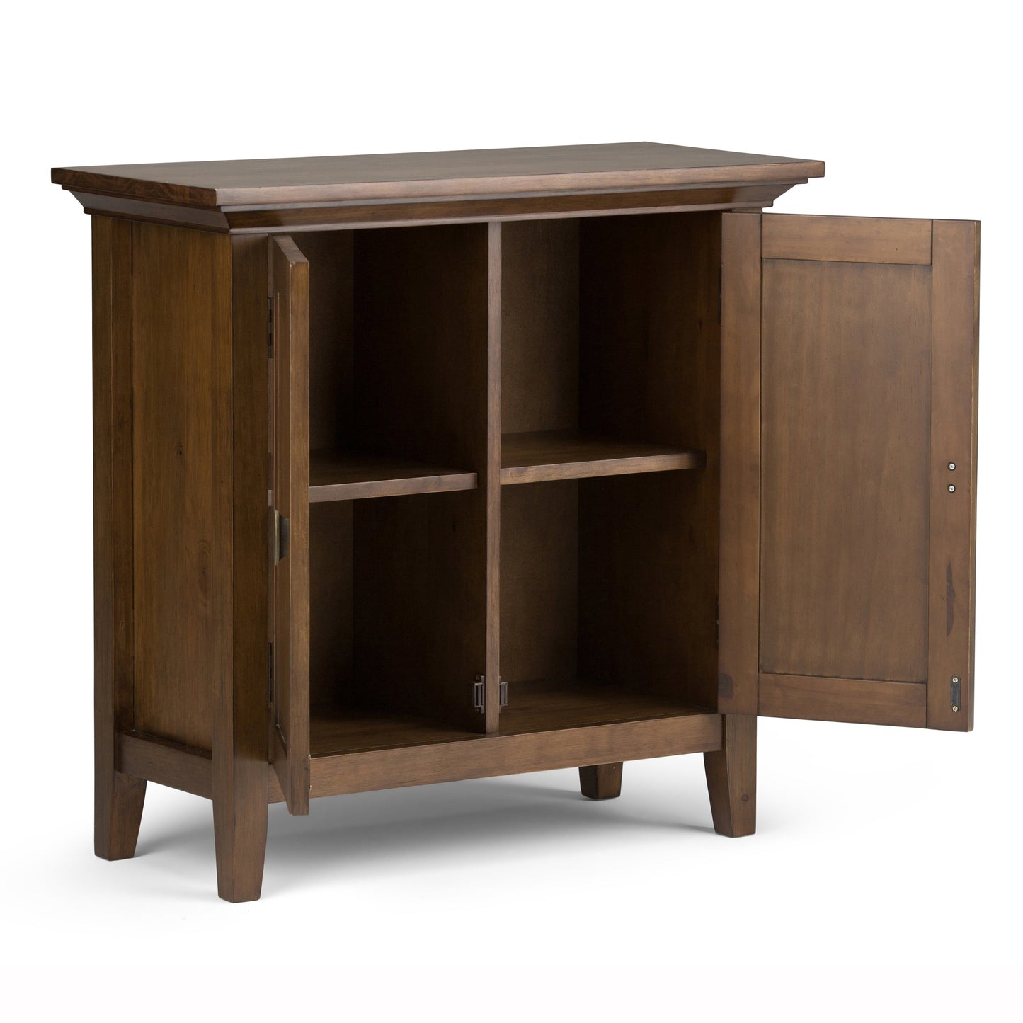 Redmond 32 Inch Wide Solid Wood Low Storage Cabinet in Rustic