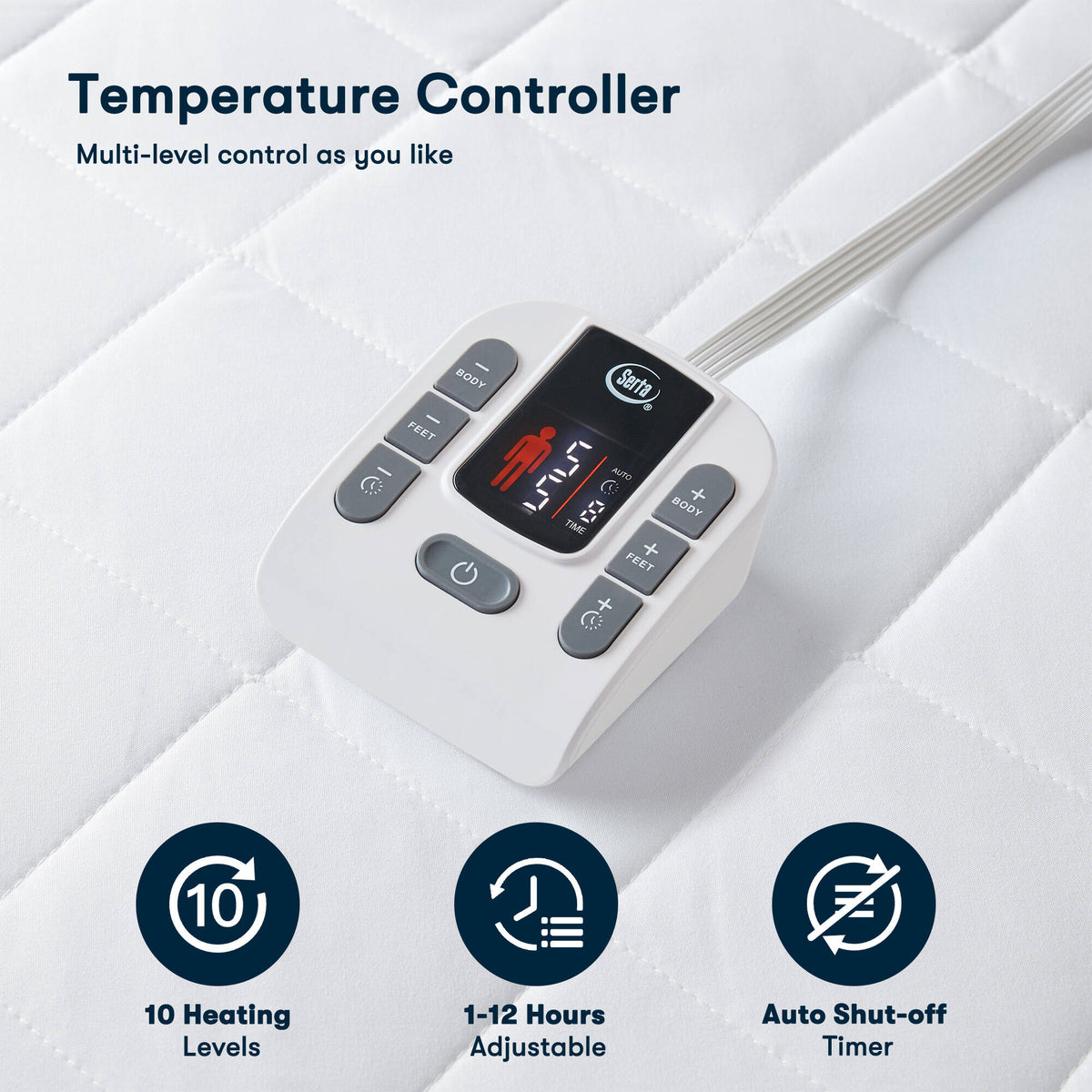 1-Piece Full Heated Mattress Pad