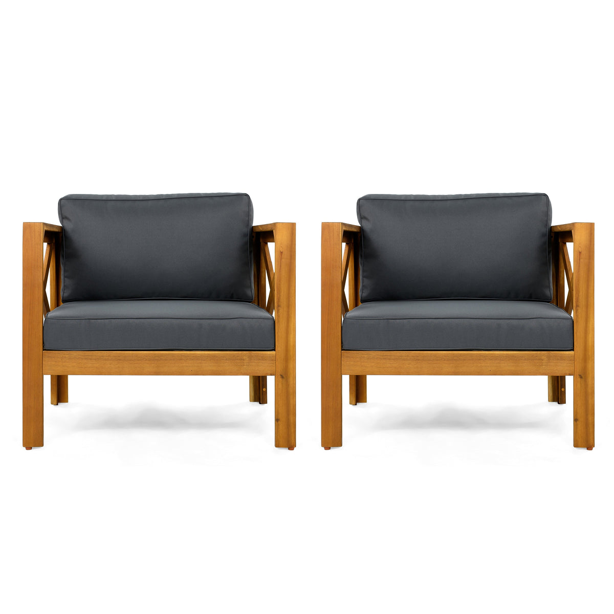 Patio Conversation Set, Outdoor Wood Conversation Seat