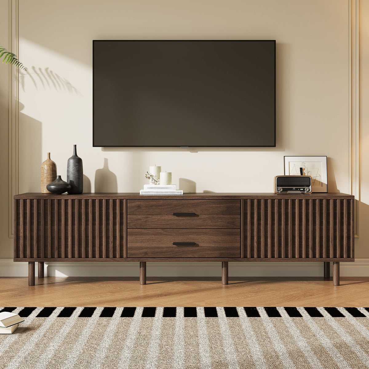 70 Inch Modern TV Stand for Living Room