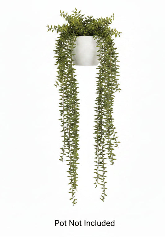 26" Green Soft PE Fern Hanging Bush