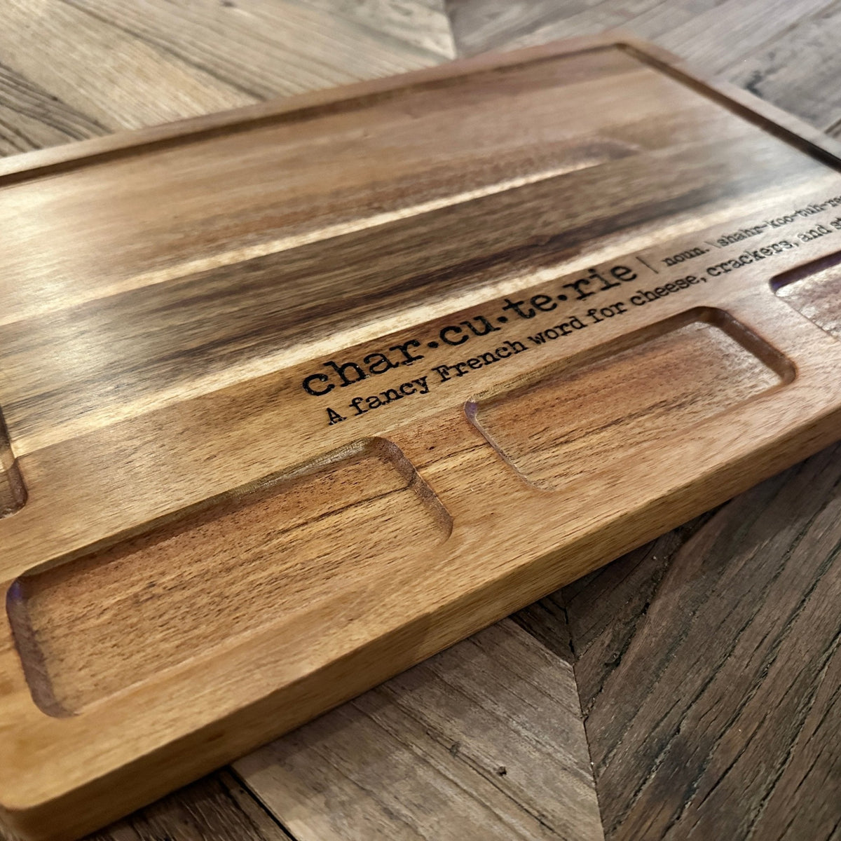Charcuterie | Cutting Board 3-Compartment | Cheese Board