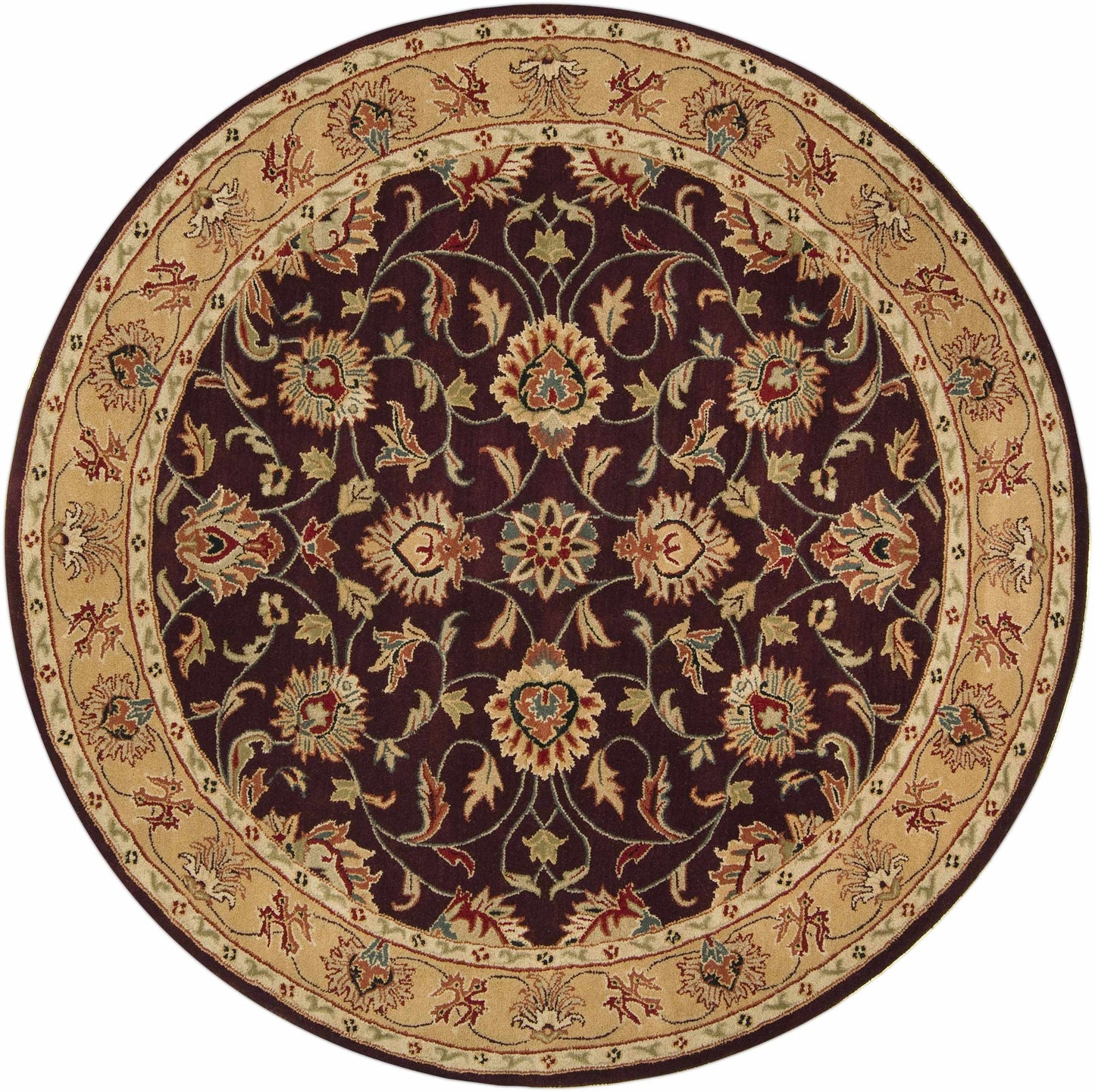 Cherryfield Burgundy 1024 Wool Area Rug