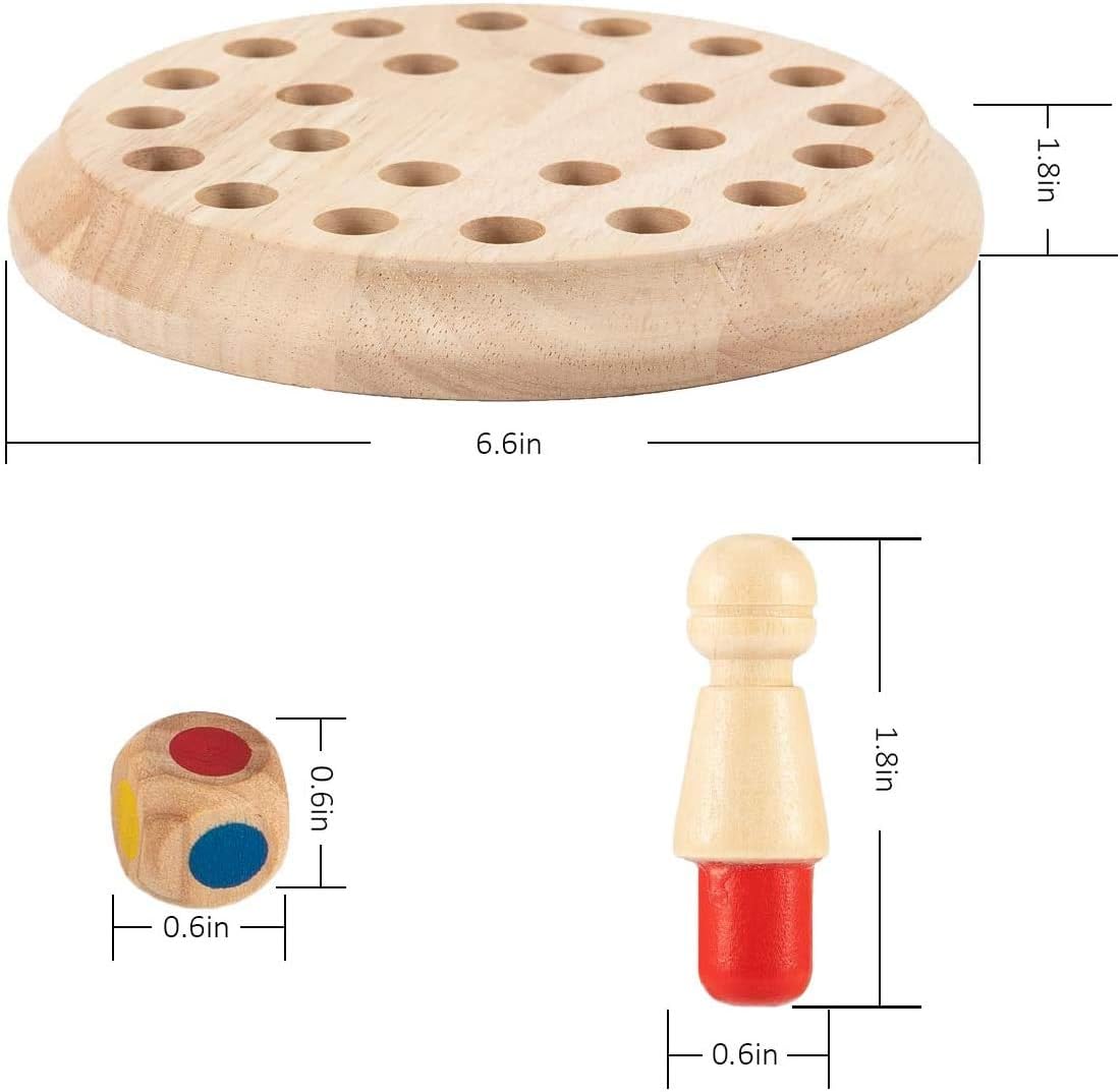 Montessori Wooden Memory Chess Game