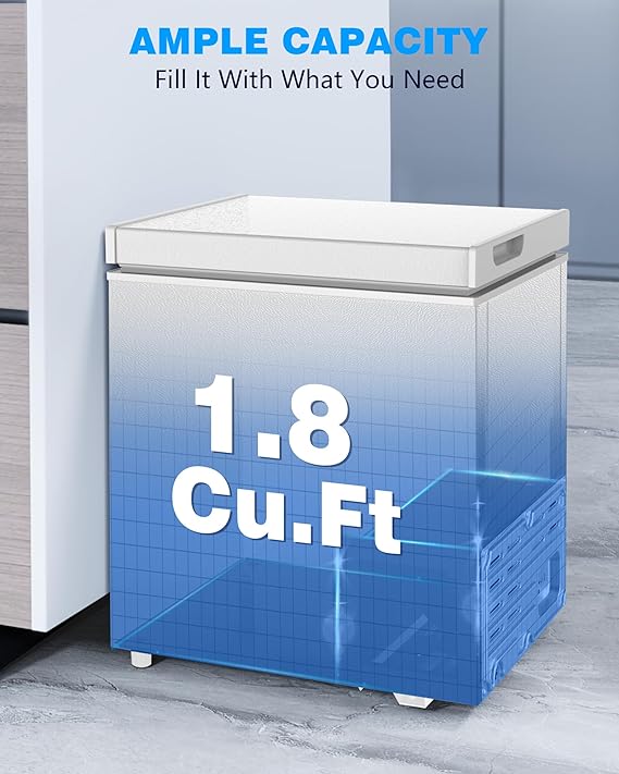Chest Freezer with Removable Basket