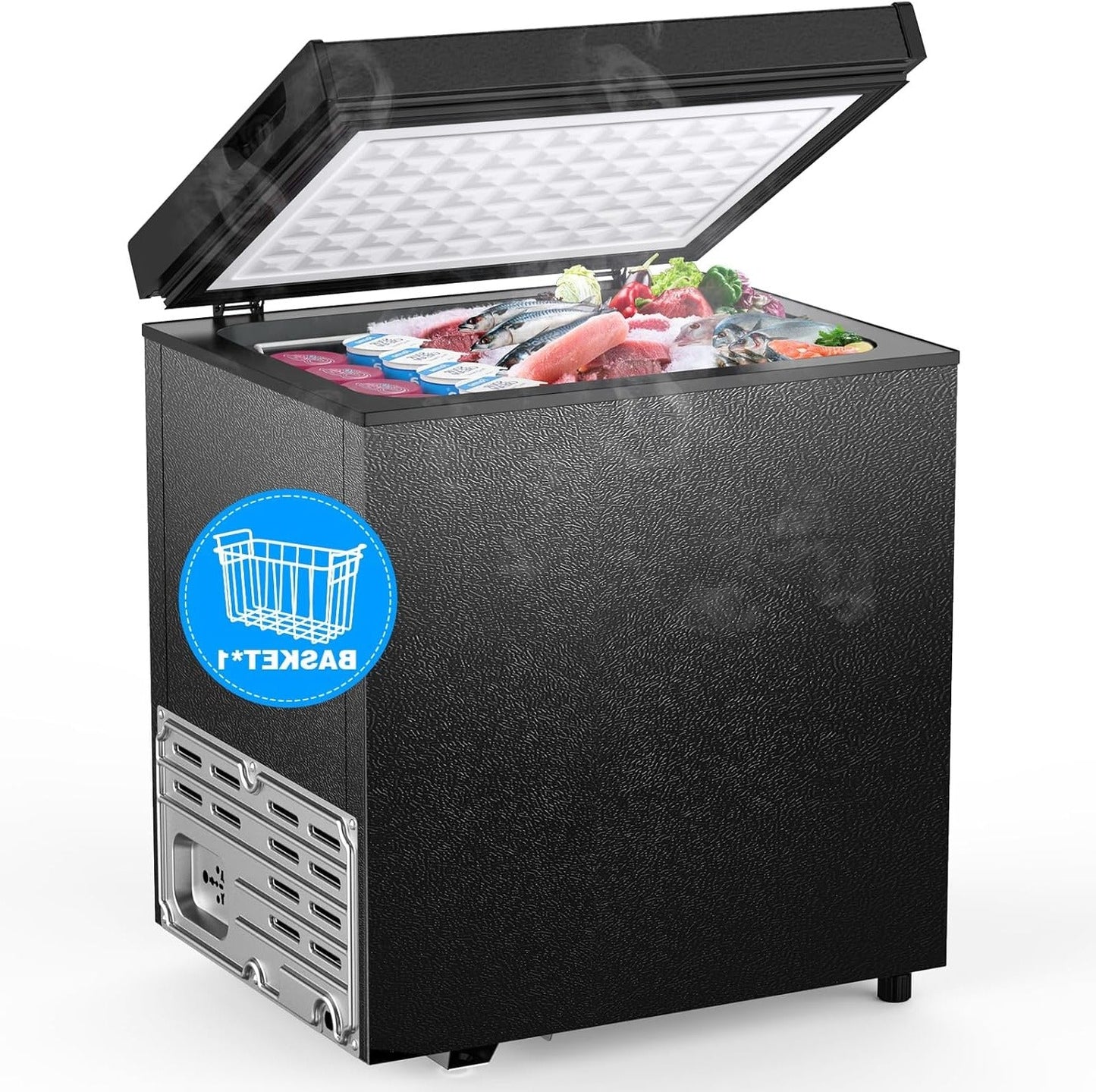 Chest Freezer with Removable Basket