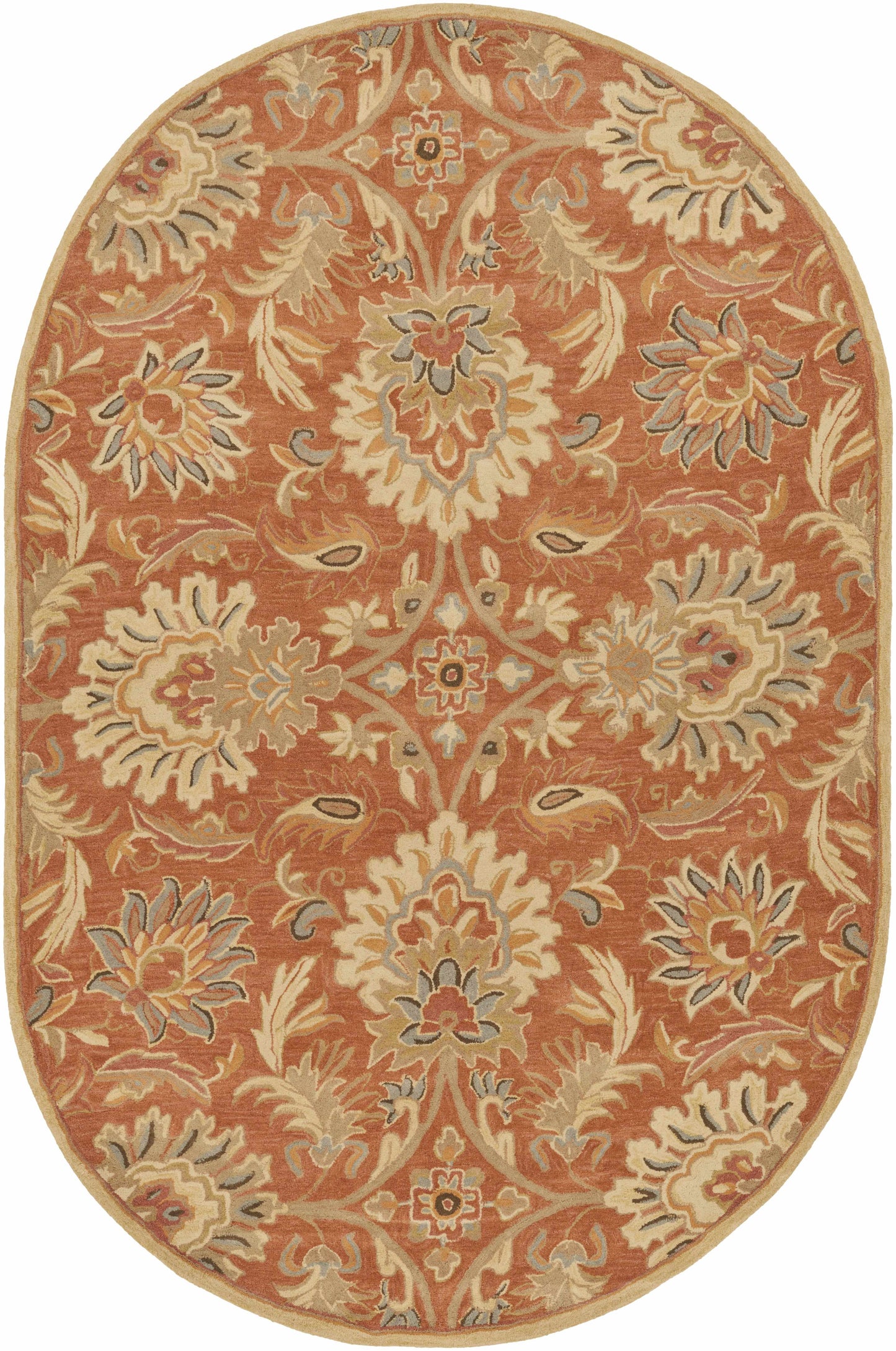 Chesterton Hand Tufted Orange 1112 Area Rug
