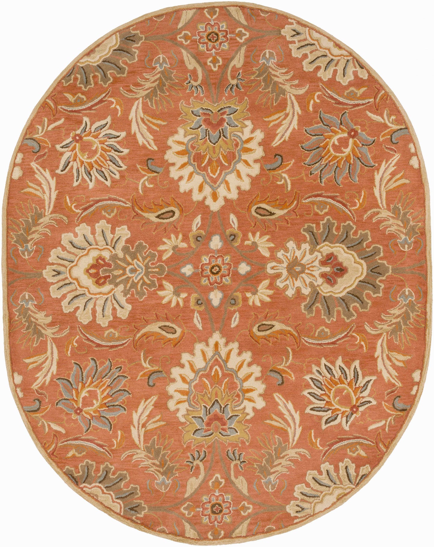 Chesterton Hand Tufted Orange 1112 Area Rug
