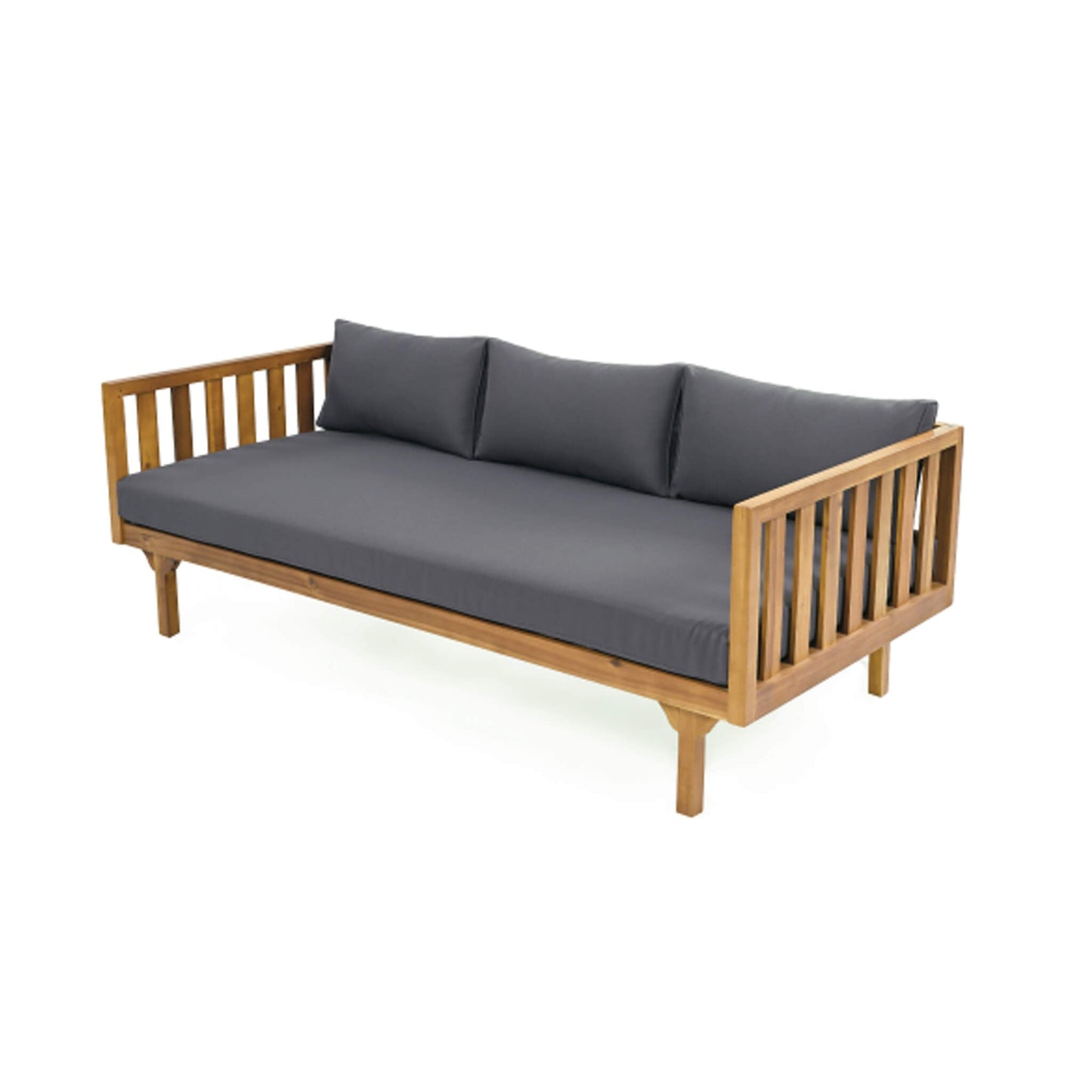 Claremont 3-Seater Acacia Wood Daybed Sofa With Water-Resistant Cushions (SAK65773)