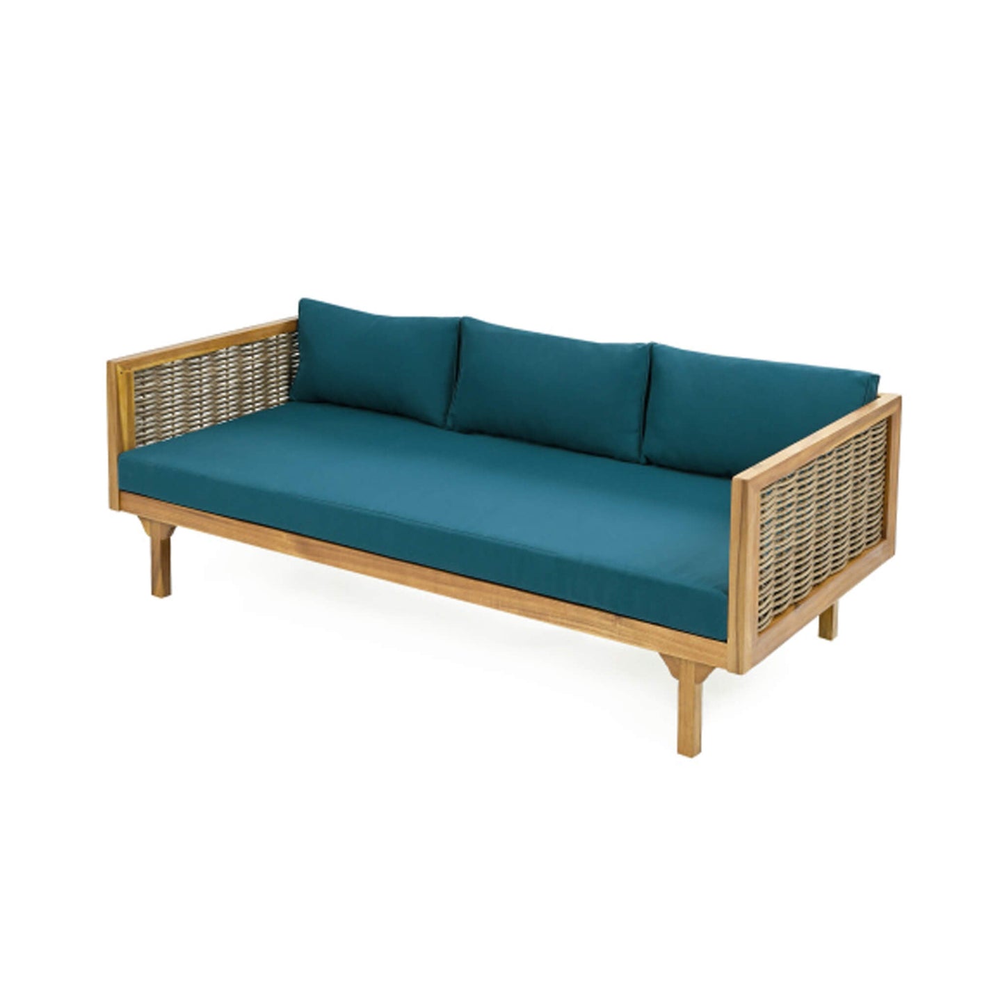 Claremont 3-Seater Acacia Wood Daybed Sofa With Water-Resistant Cushions (SAK65773)