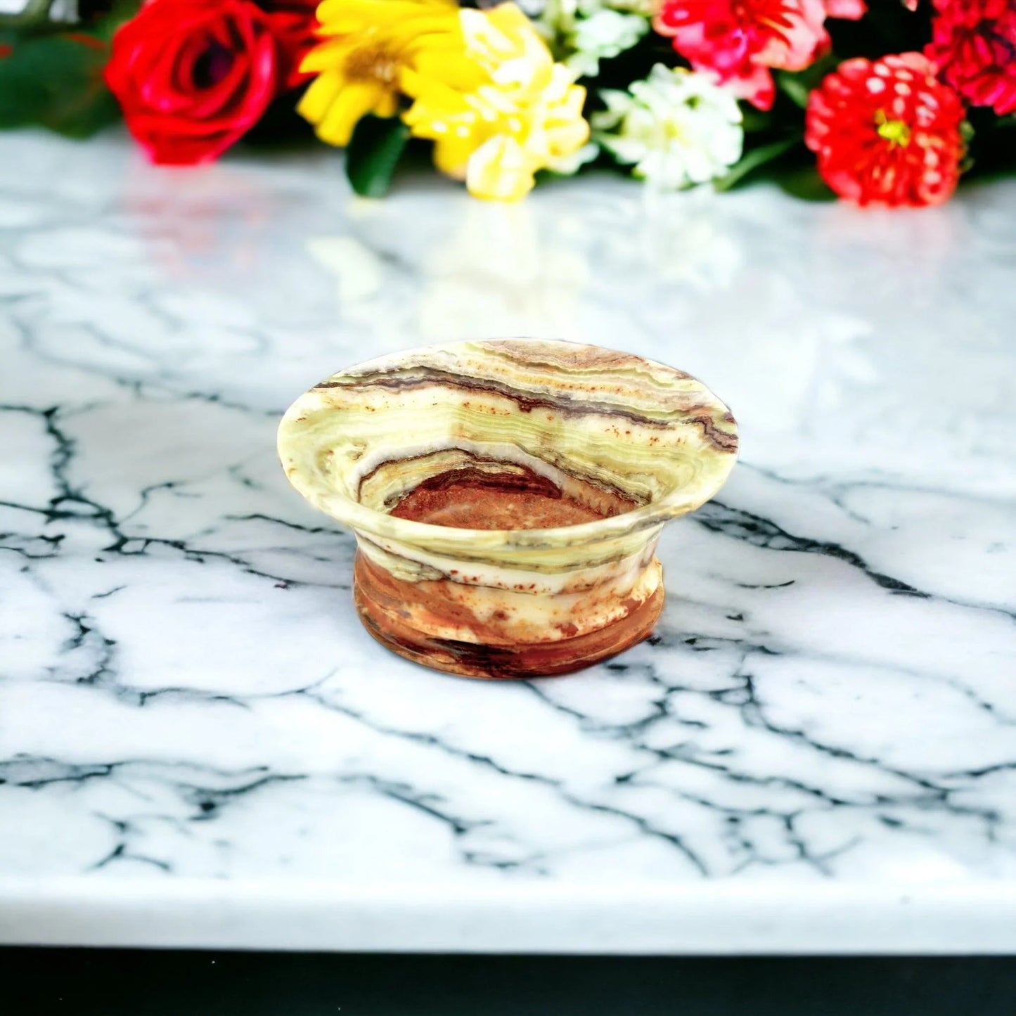 Classic Fruit Bowl - 8 inch Light Green Onyx