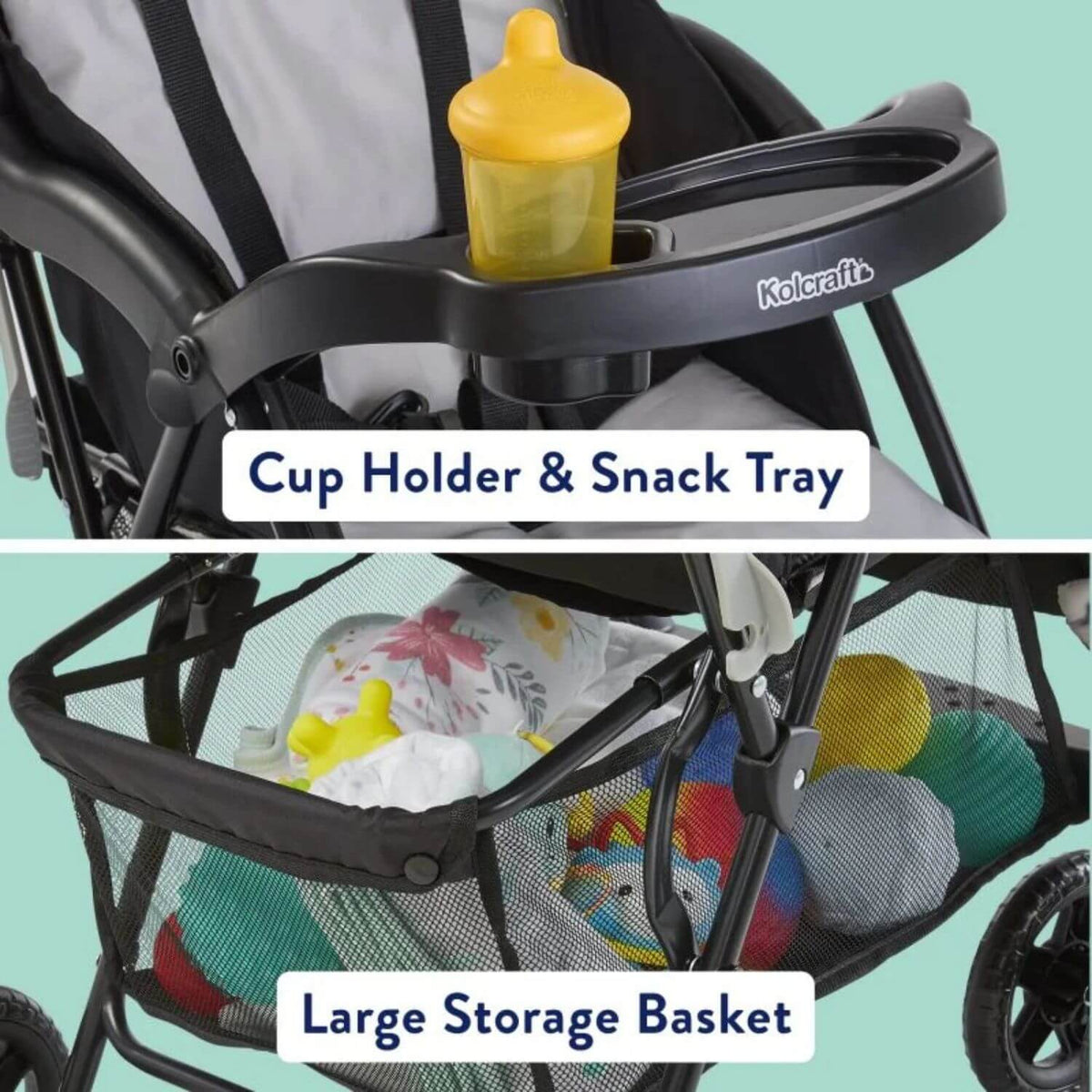 Kolcraft Cloud Plus Lightweight Stroller