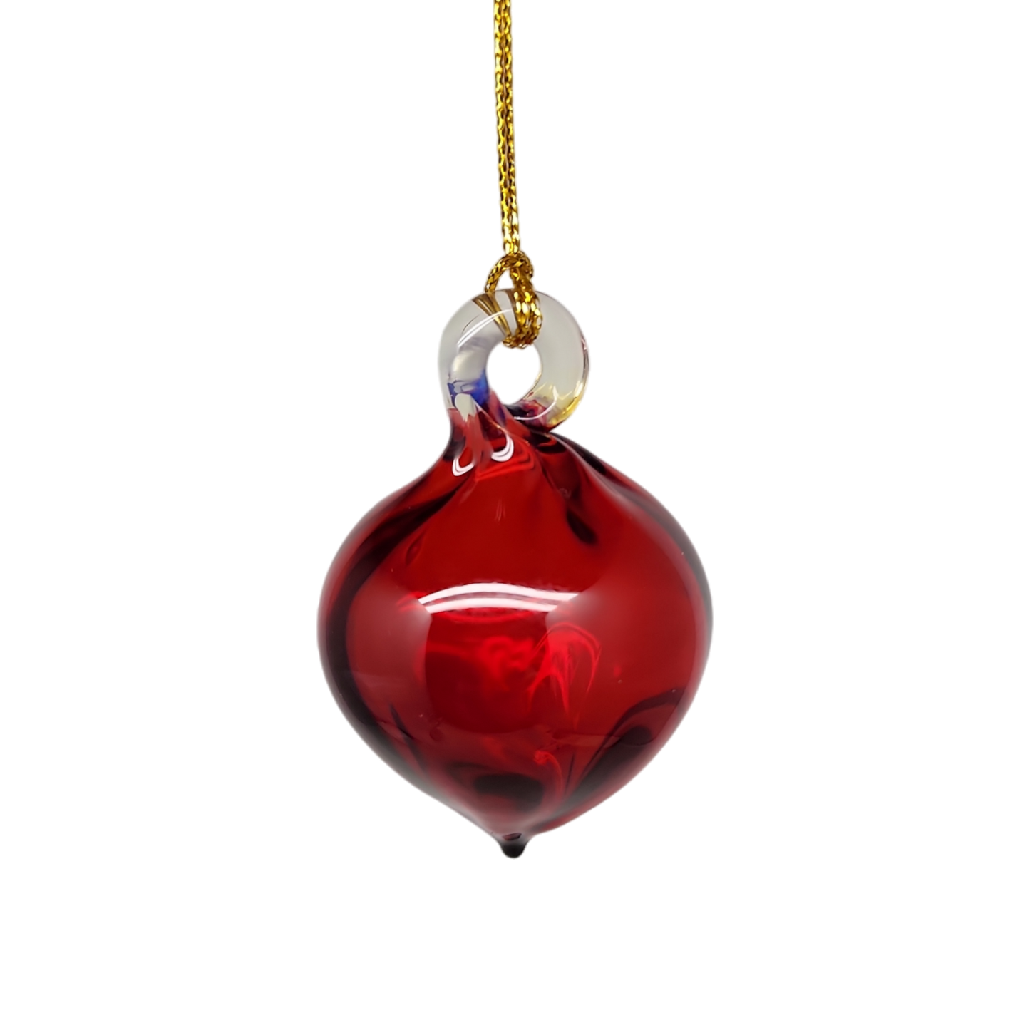 Egyptian Glass Mini Ornament - Christmas Red