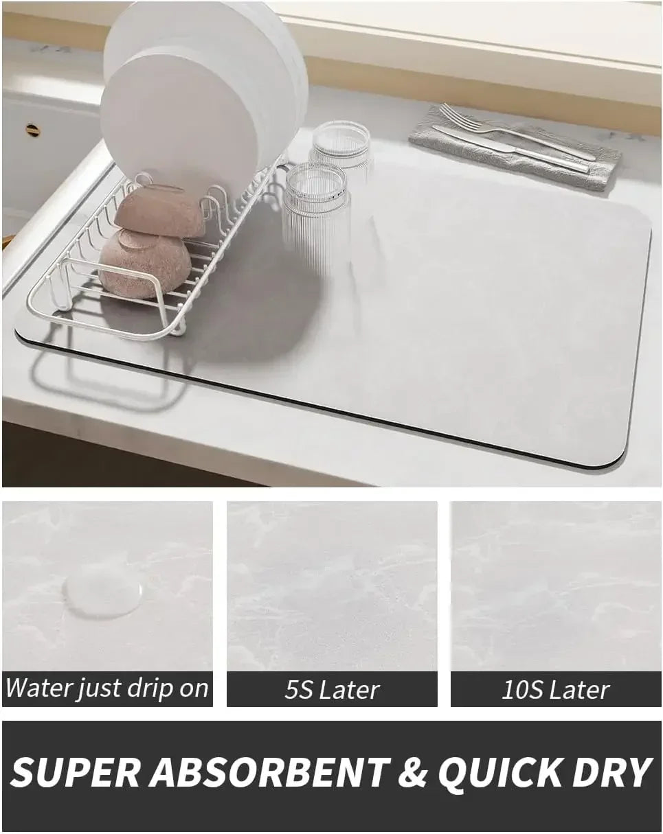 Coffee Mat - Water-Absorbent Rubber Small
