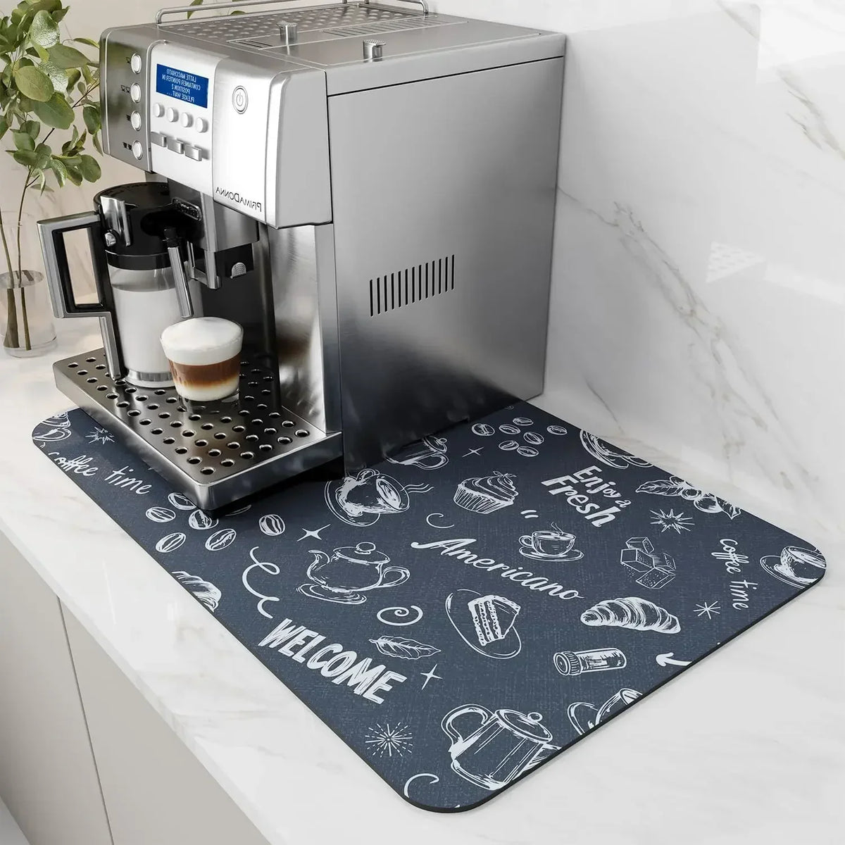 Coffee Mat - Water-Absorbent Rubber Small