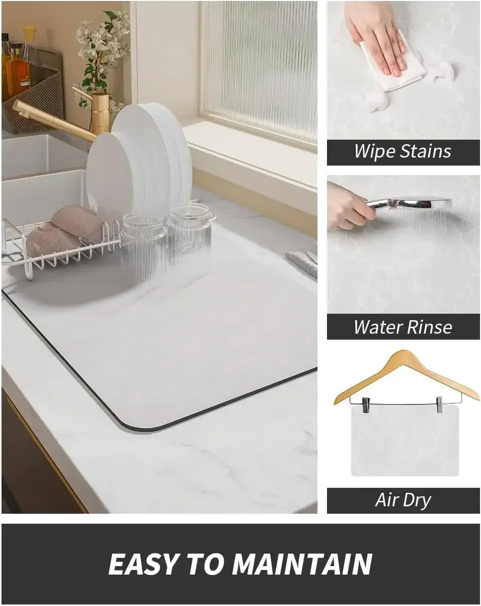 Coffee Mat - Water-Absorbent Rubber Small