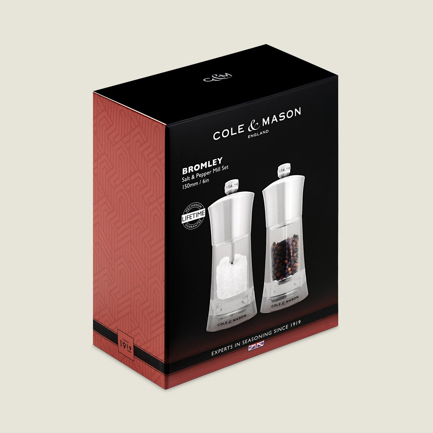 Cole & Mason Bromley Acrylic & Stainless Steel Mill 6"