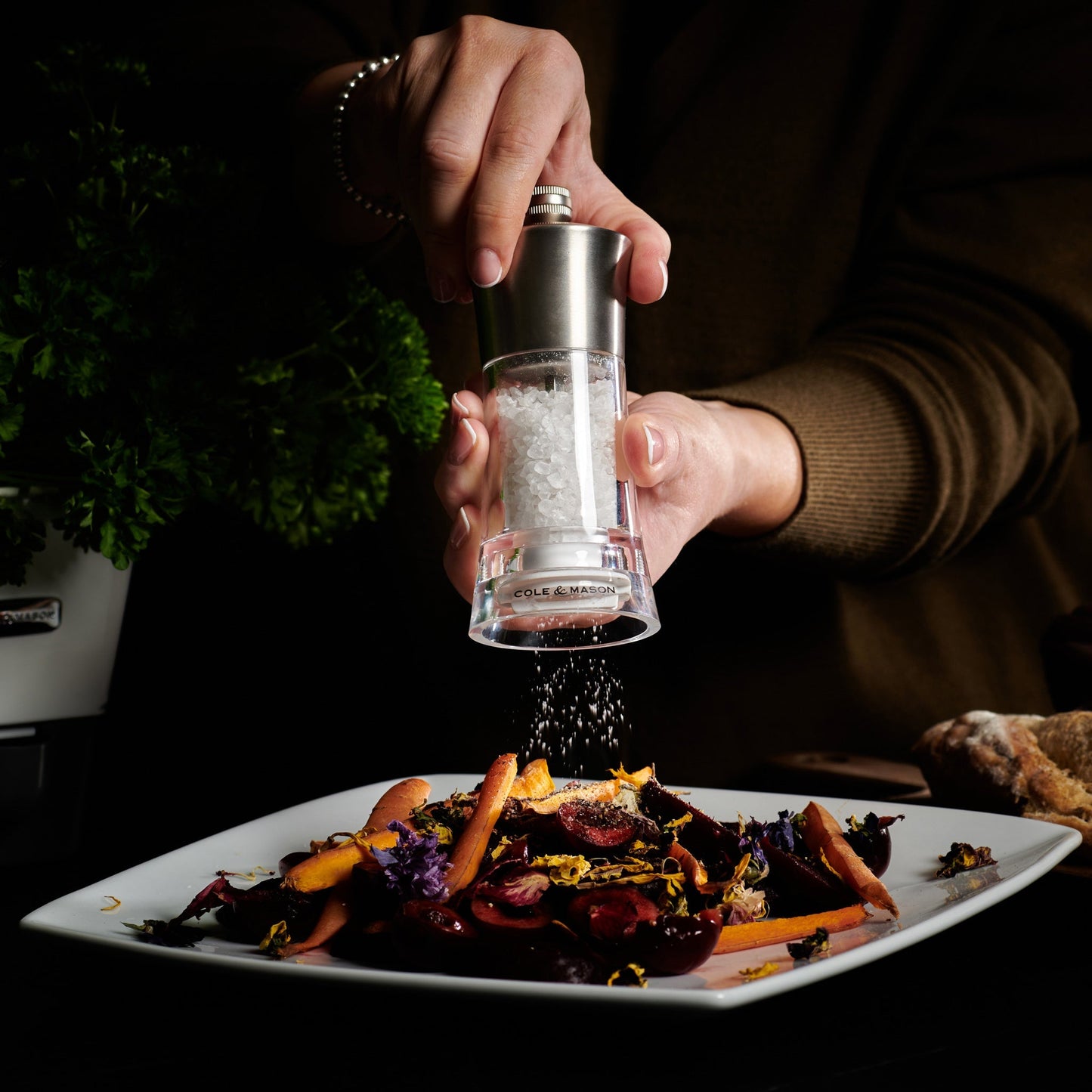 Cole & Mason Bromley Acrylic & Stainless Steel Mill 6"