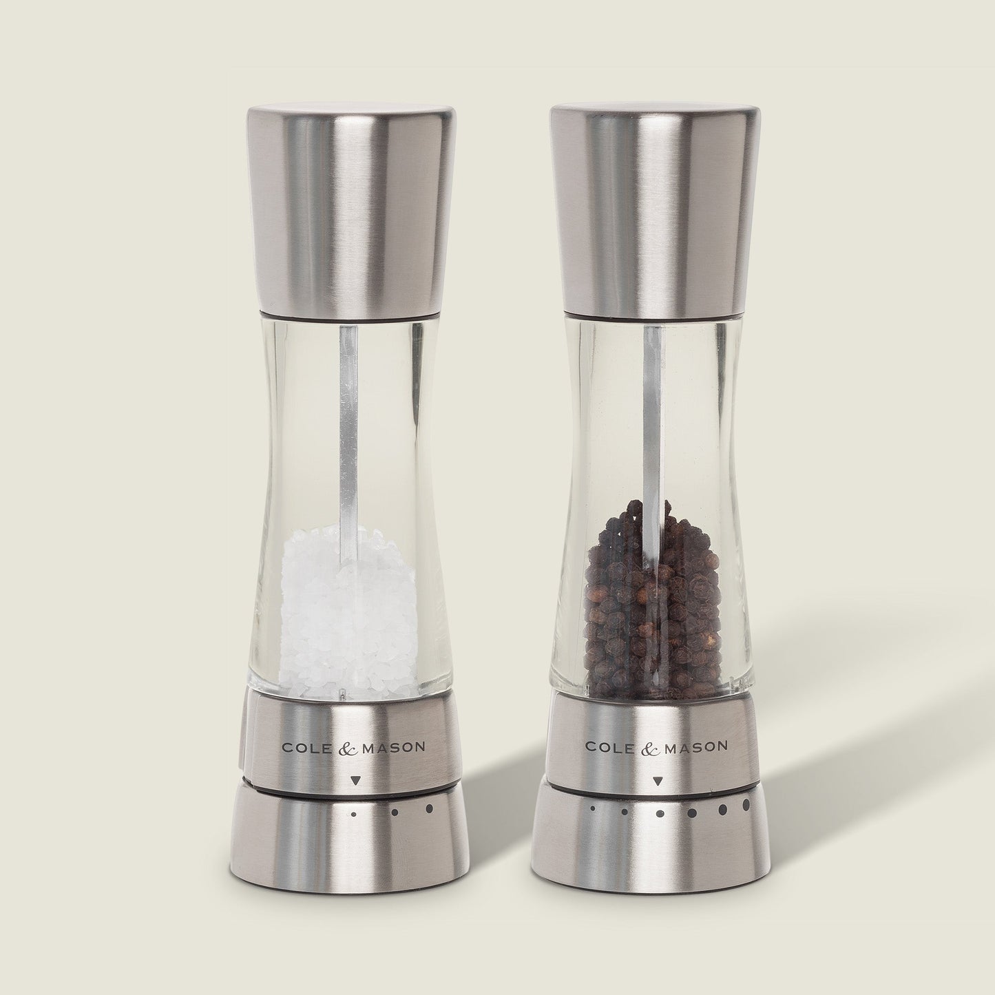 Cole & Mason Derwent Stainless Steel Salt & Pepper Mill