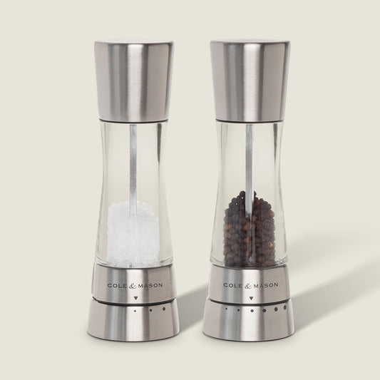 Cole & Mason Derwent Stainless Steel Salt & Pepper Mill