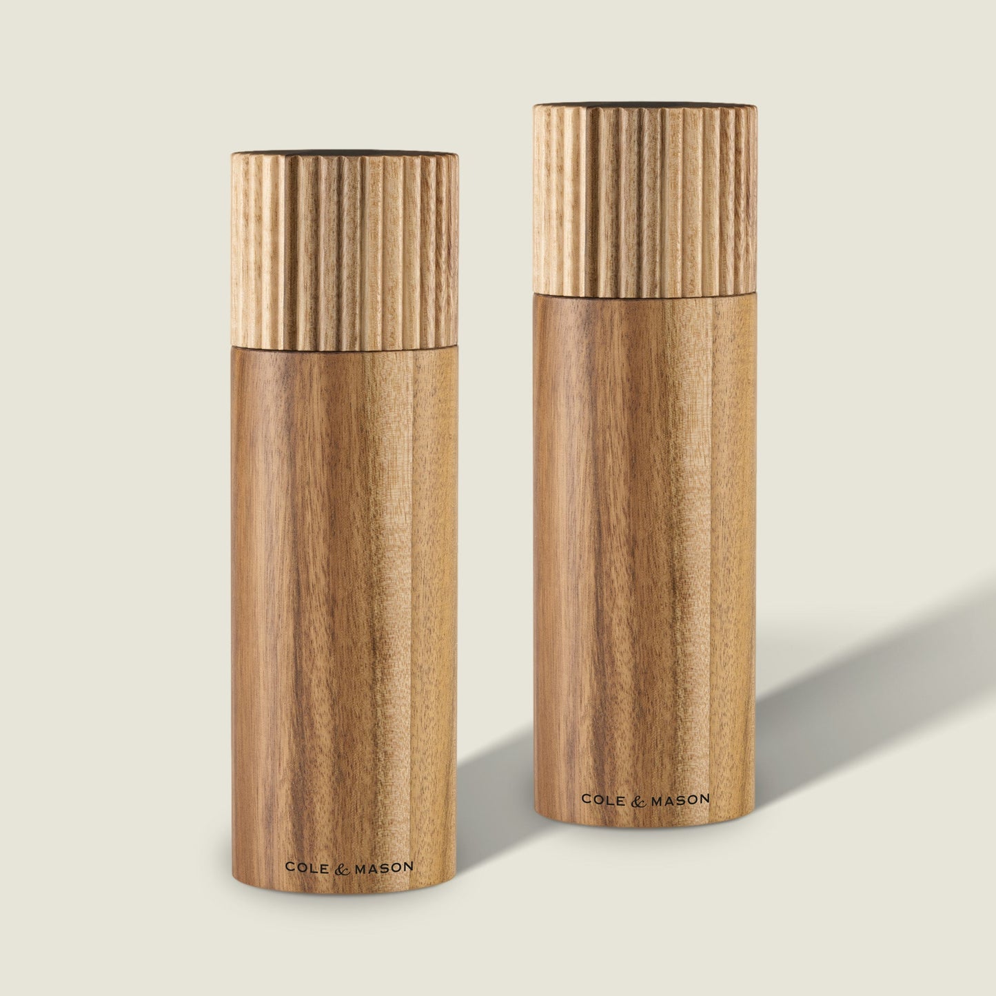 Cole & Mason Galloway Acacia Salt and Pepper Mill Gift Set 7"