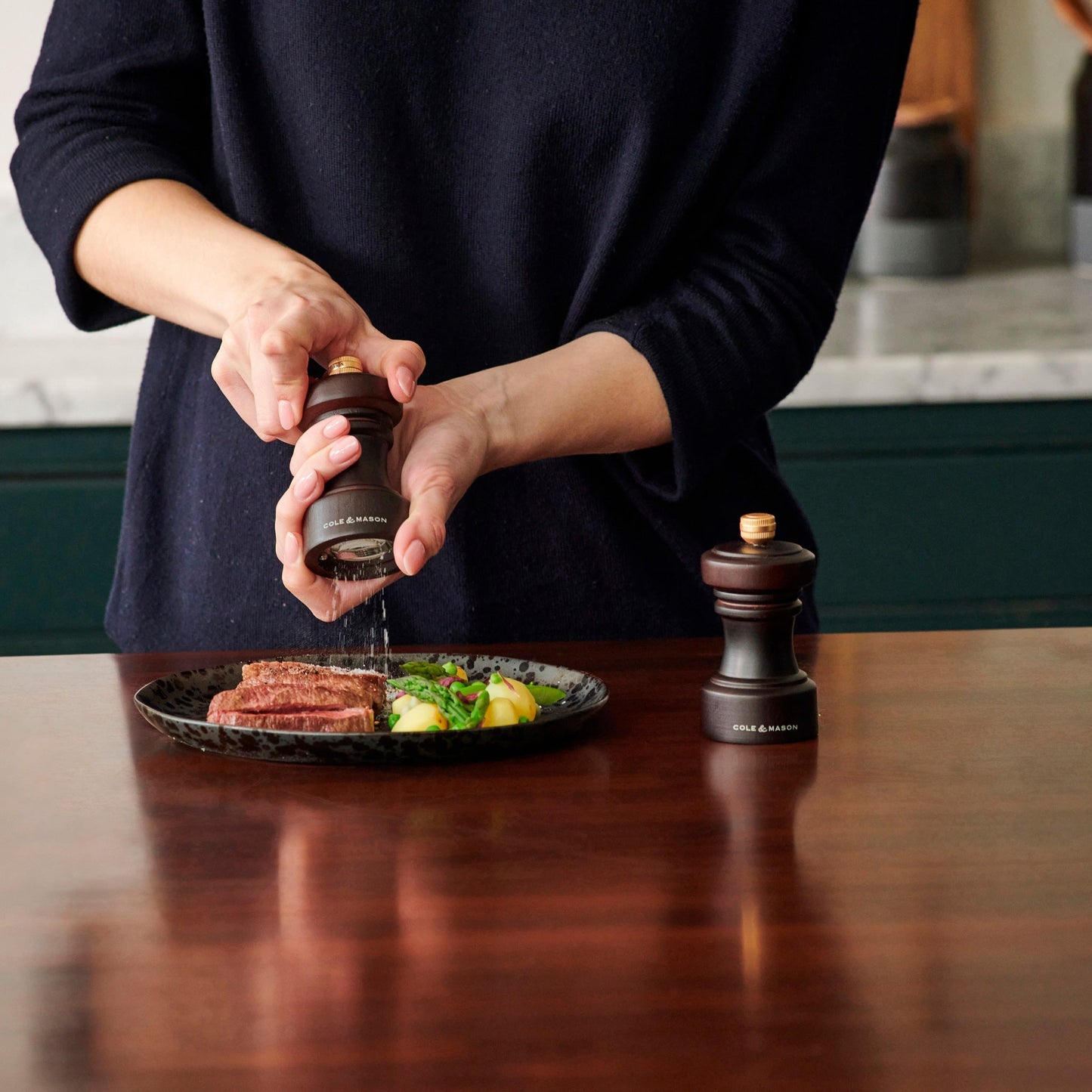 Cole & Mason Hoxton Chocolate Wood Salt & Pepper Mills