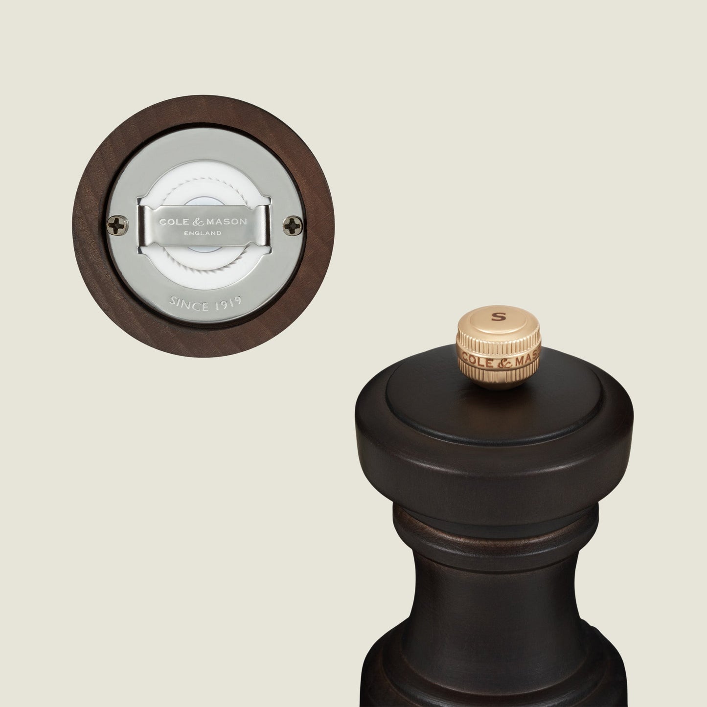 Cole & Mason Hoxton Chocolate Wood Salt & Pepper Mills