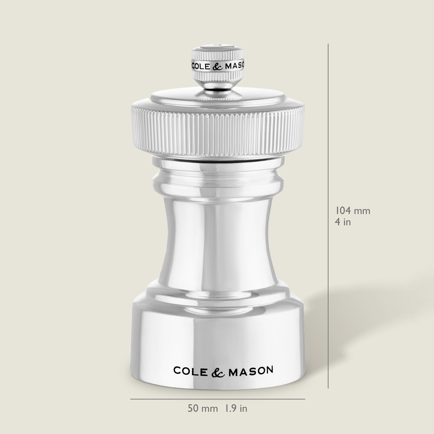 Cole & Mason Hoxton Silver Plated Salt & Pepper Mill Set