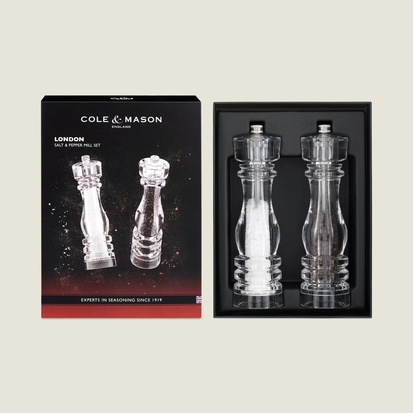 Cole & Mason London Acrylic Salt & Pepper Mills