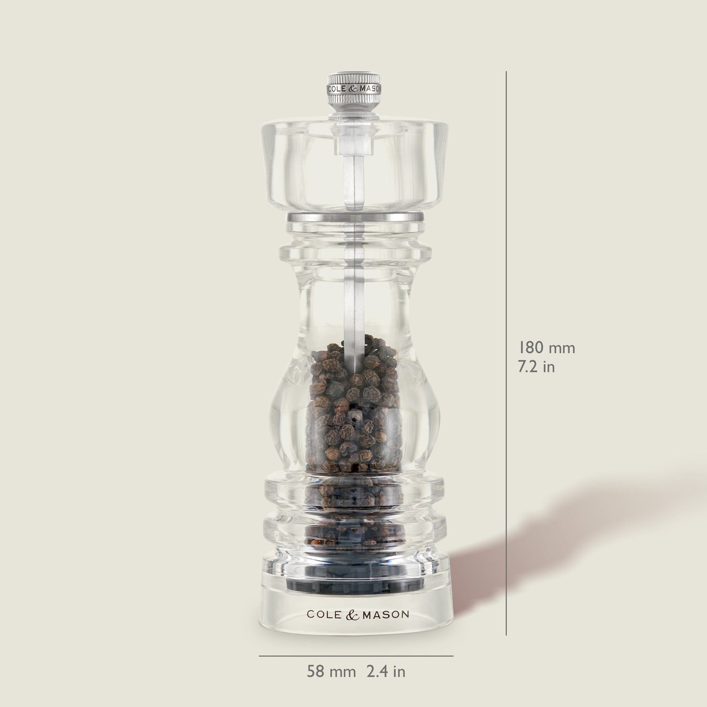 Cole & Mason London Acrylic Salt & Pepper Mills