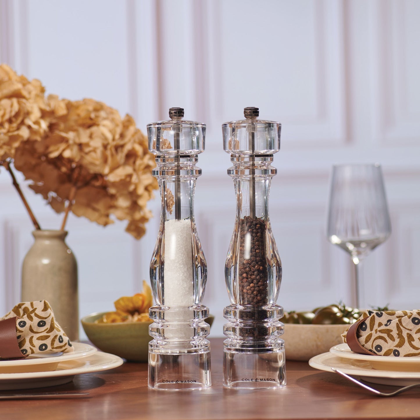 Cole & Mason London Acrylic Salt & Pepper Mills
