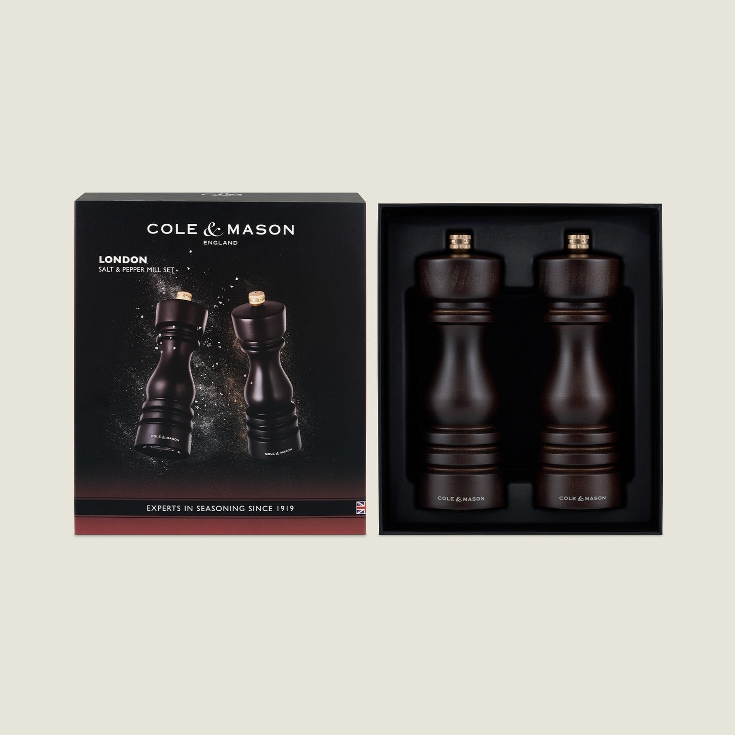 Cole & Mason London Chocolate Wood Salt & Pepper Mills