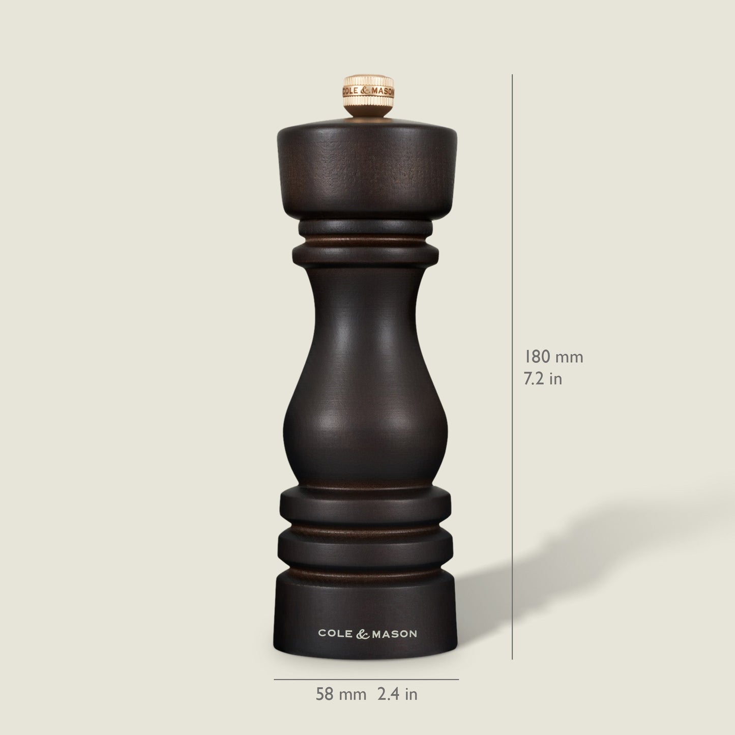 Cole & Mason London Chocolate Wood Salt & Pepper Mills