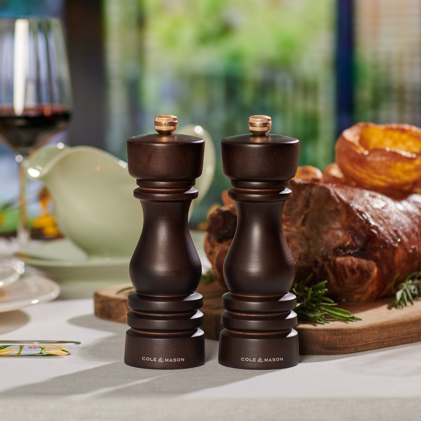 Cole & Mason London Chocolate Wood Salt & Pepper Mills