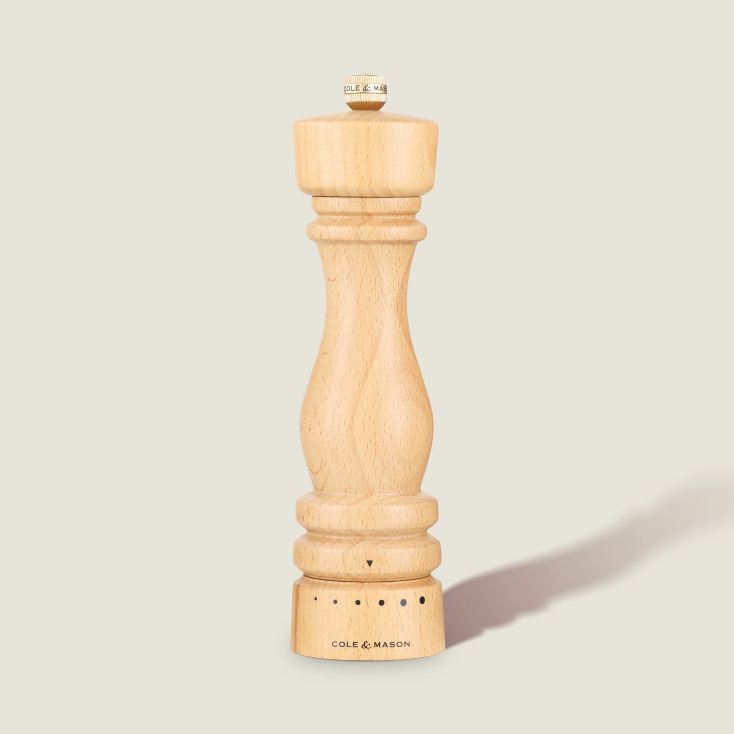 Cole & Mason London Natural Beech Grind Select Salt & Pepper Mills