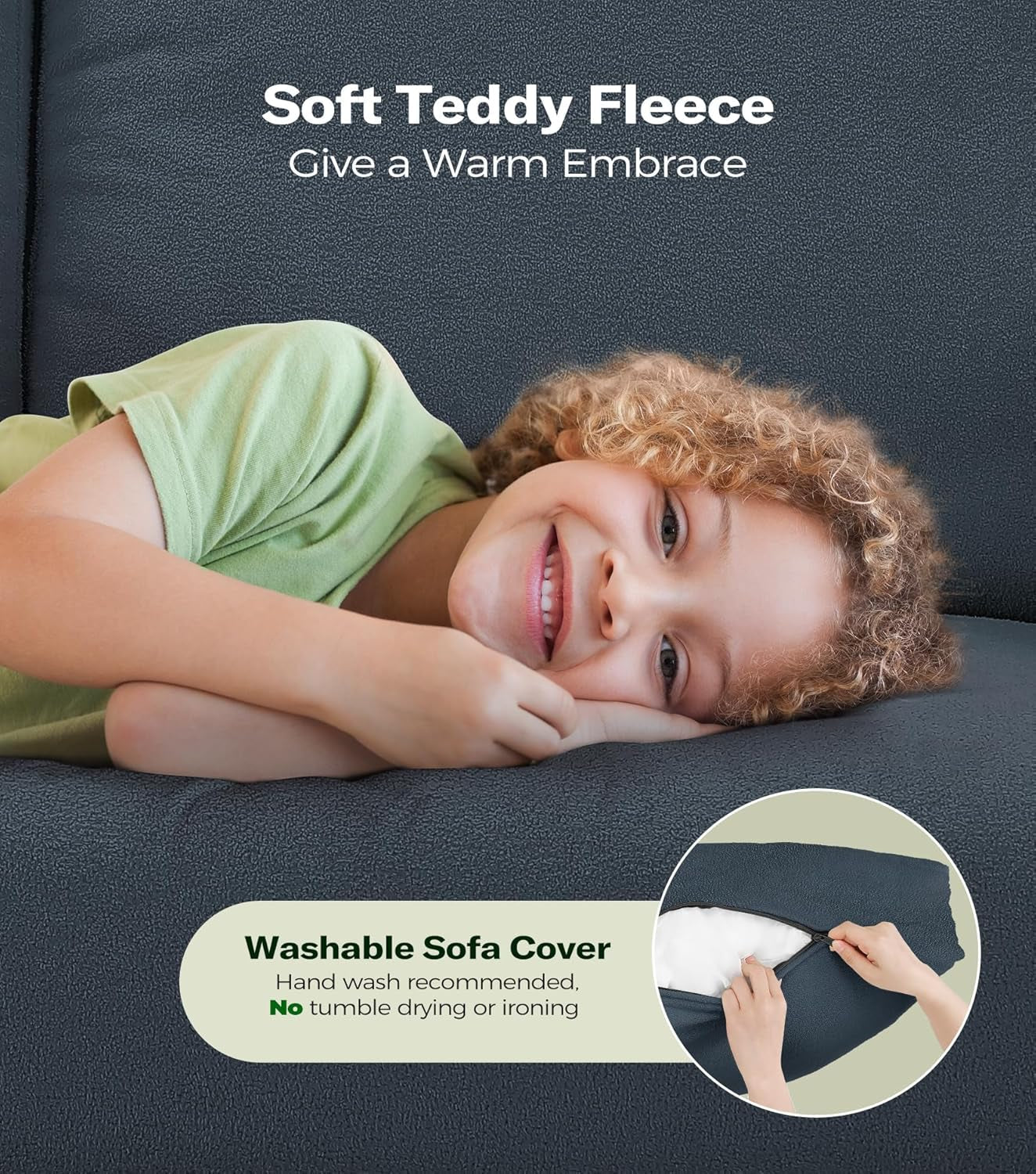 Comfy Teddy Loveseat Sofa Perfect For Small Spaces