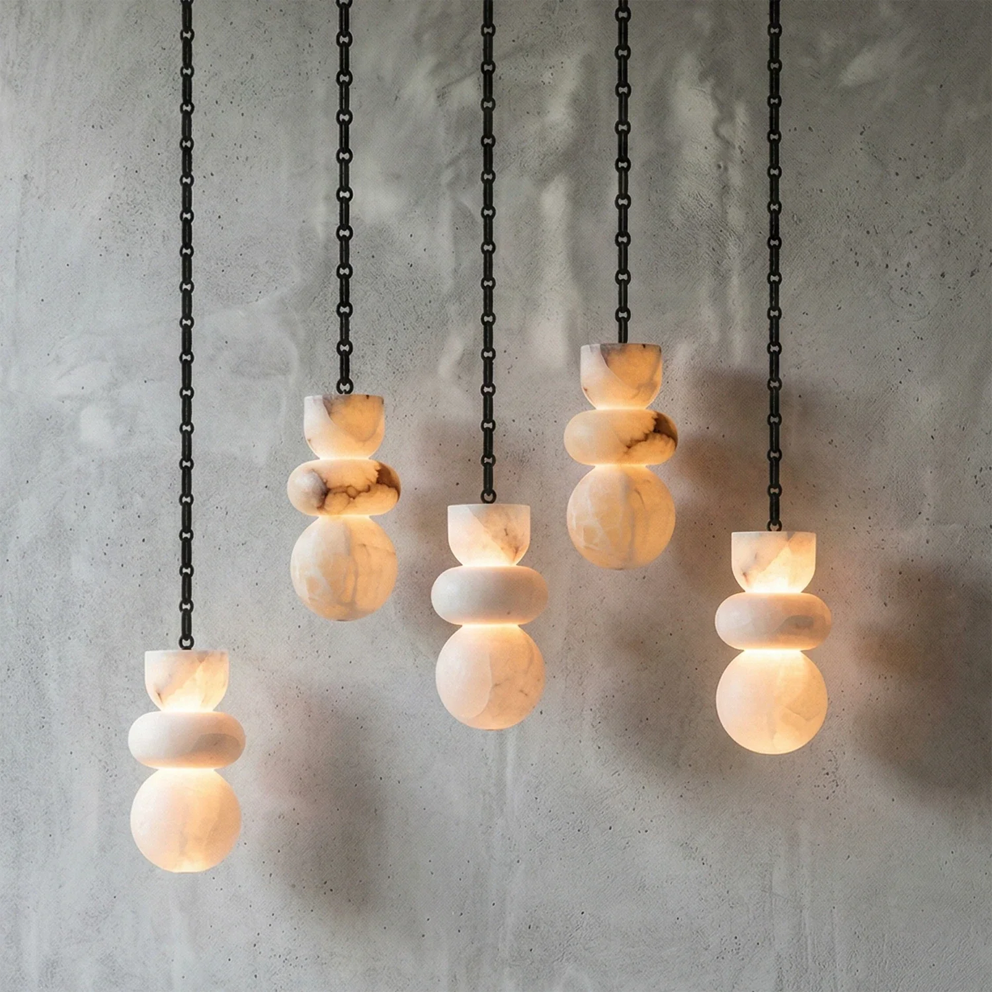 Lykka Alabaster Cluster Chandelier