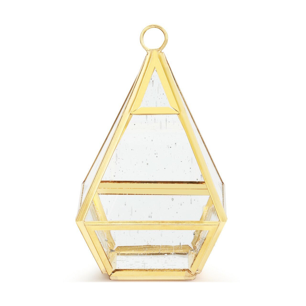 Conservatory Frosted Brass Ornament - Large & Small