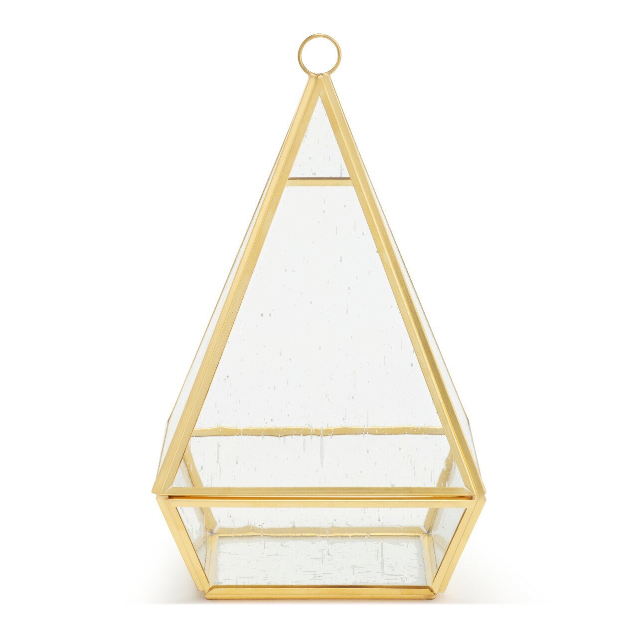 Conservatory Frosted Brass Ornament - Large & Small