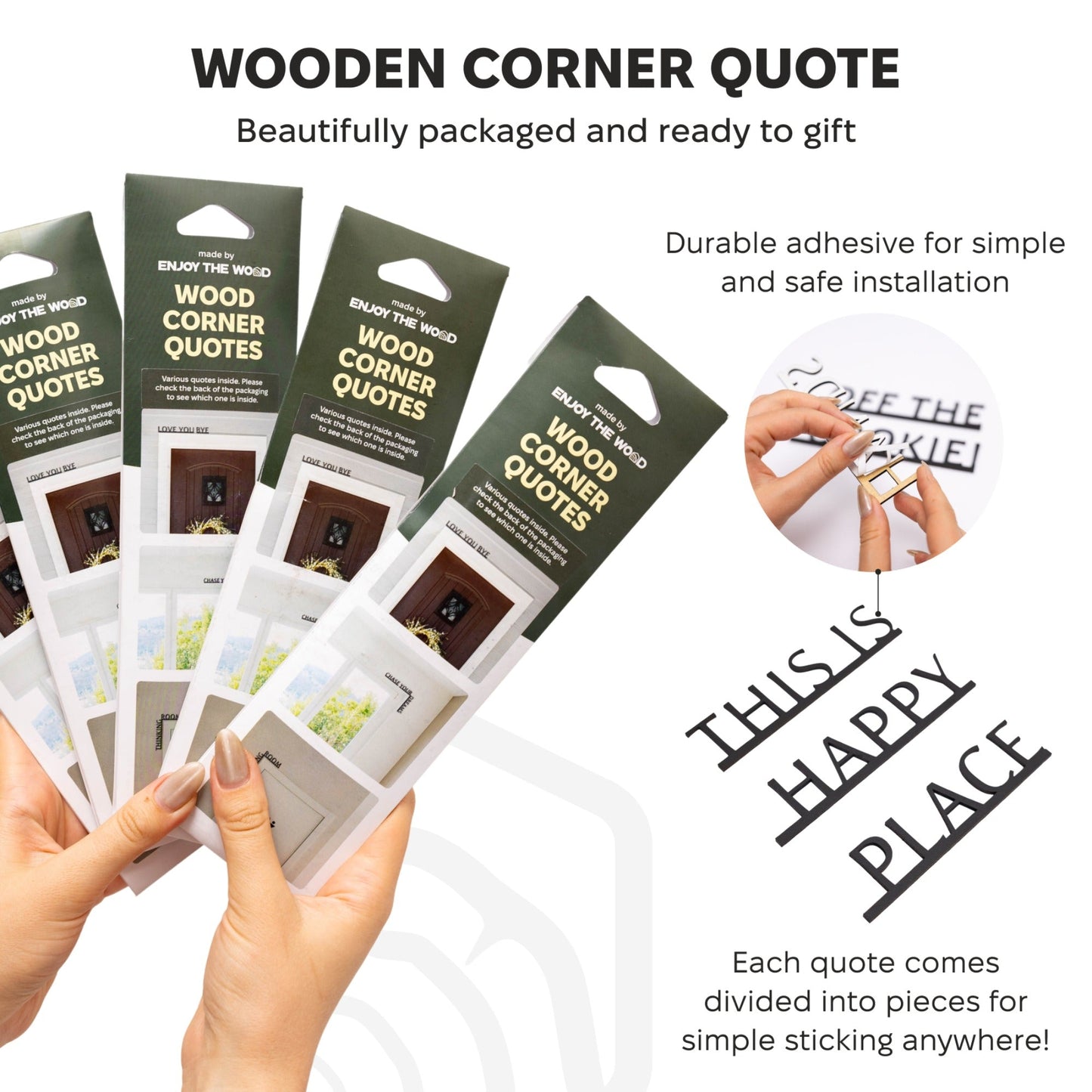 Wooden Corner Quote – Do Great Things