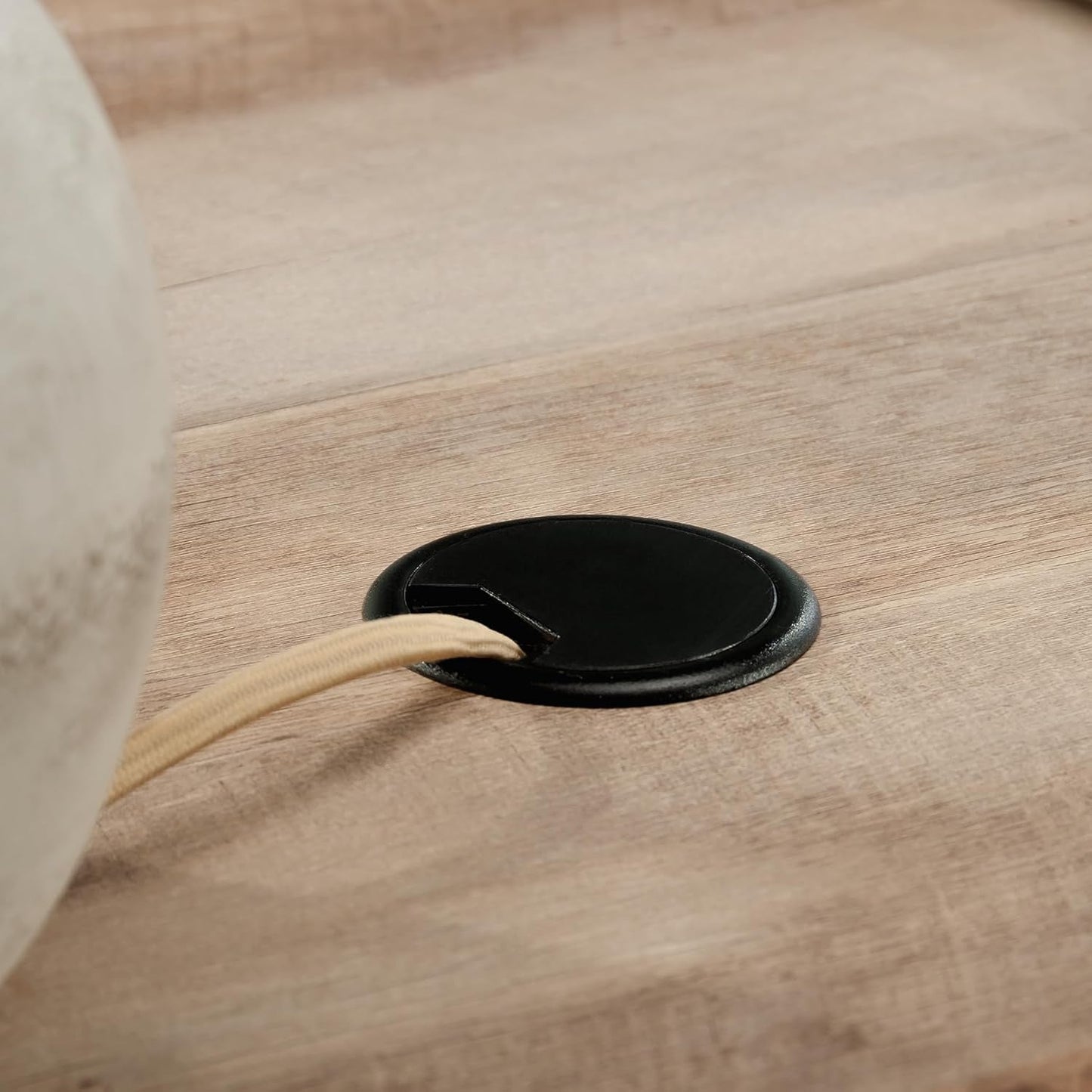 Cottage Style Executive Desk with Spacious White Surface