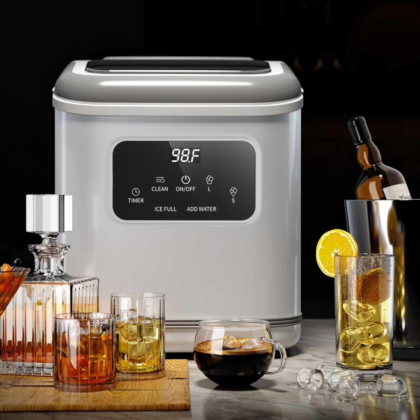 Countertop Ice Maker 9 Bullet Ice Cubes in 6 Mins,  Z5812K