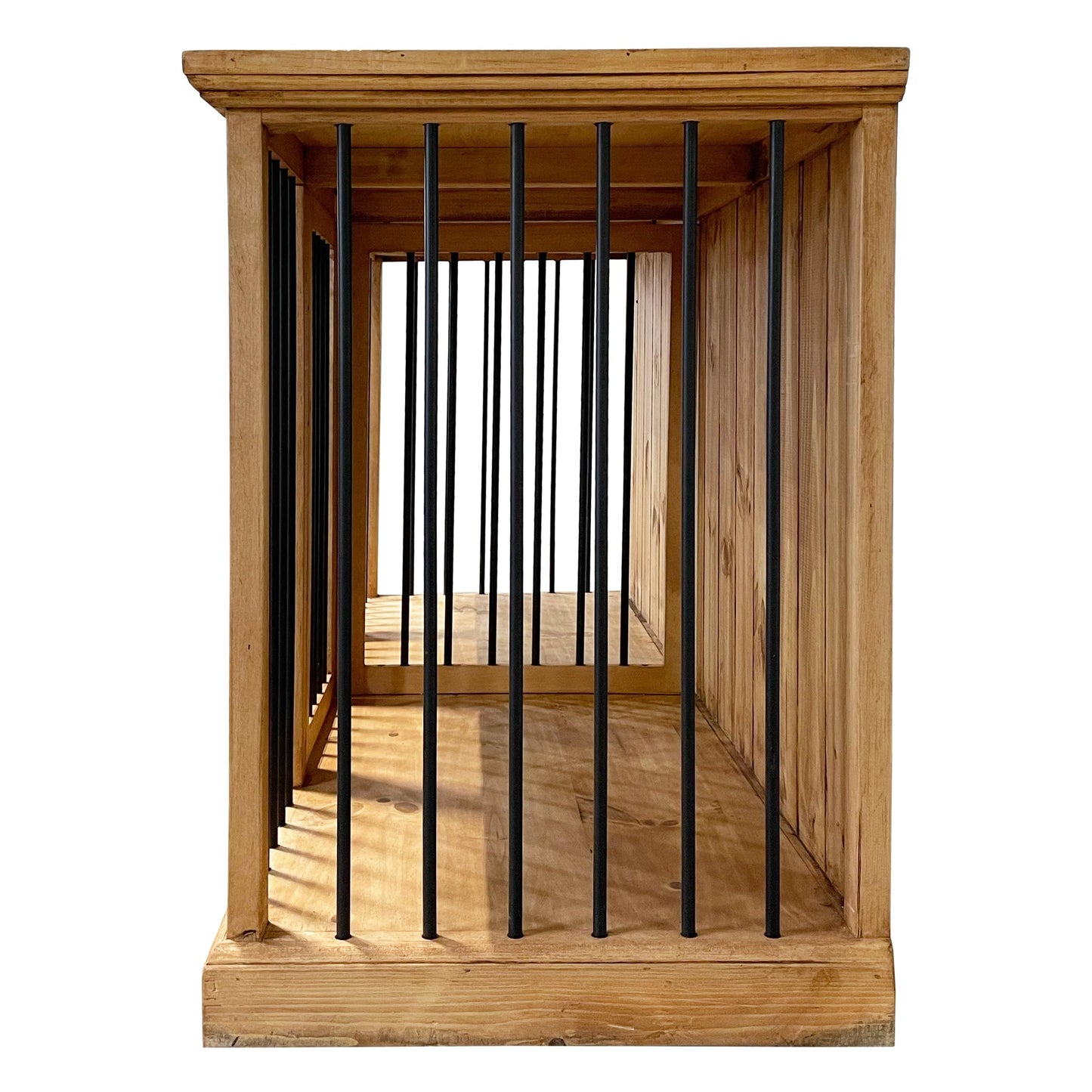 Traditional Medium Dog Rustic Wood Kennel