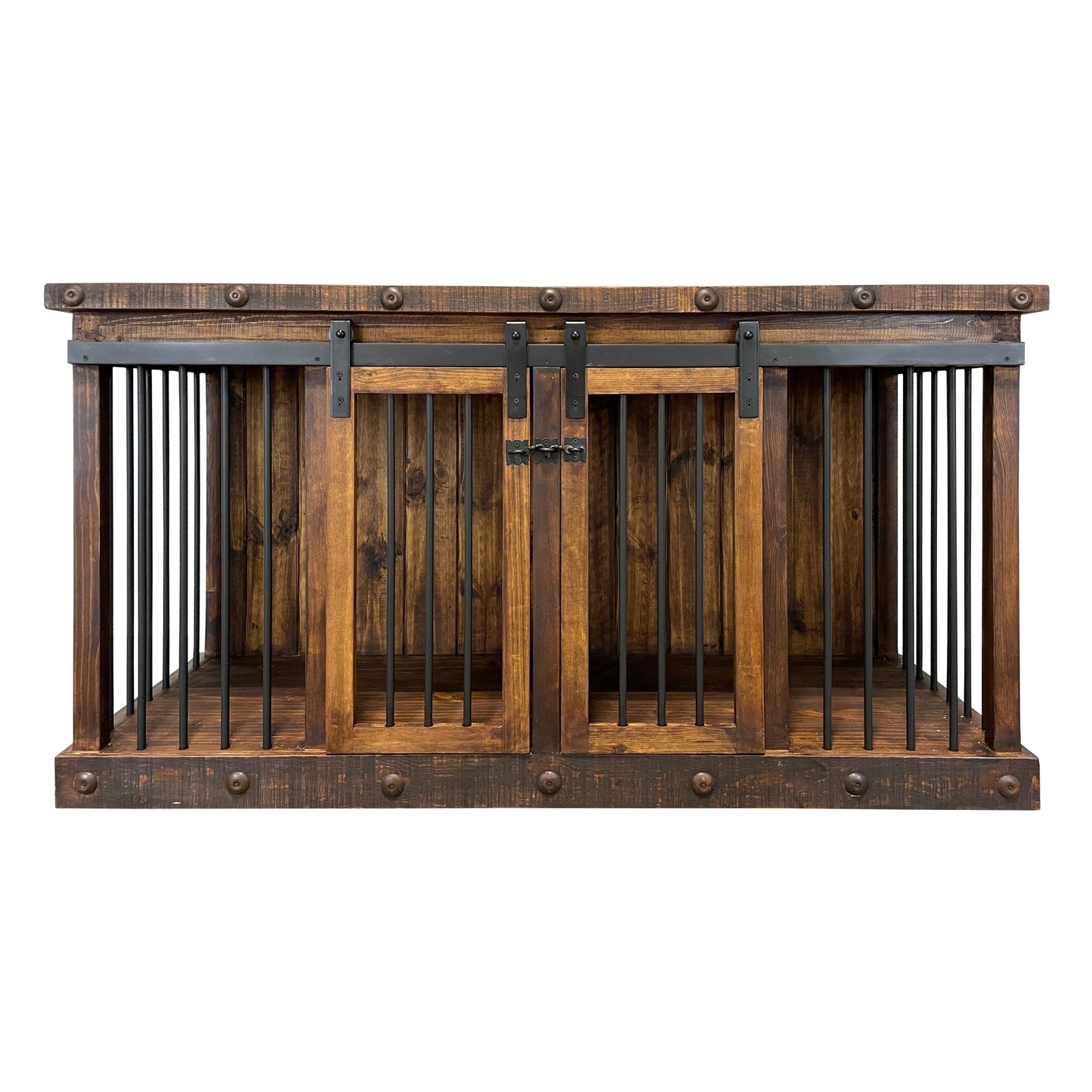 Oasis Medium Dog Rustic Wood Kennel