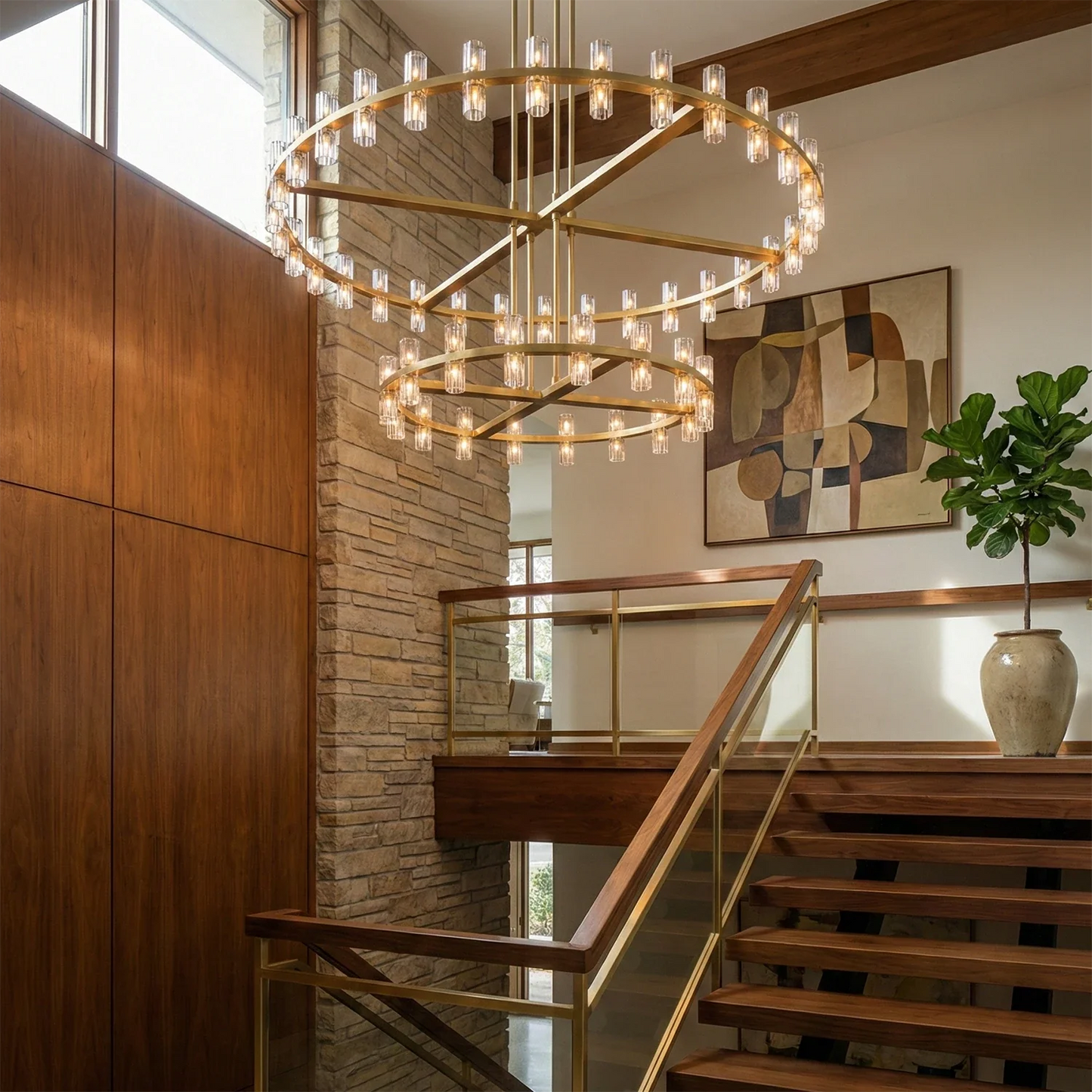 CrystalRay Linear Chandelier Series