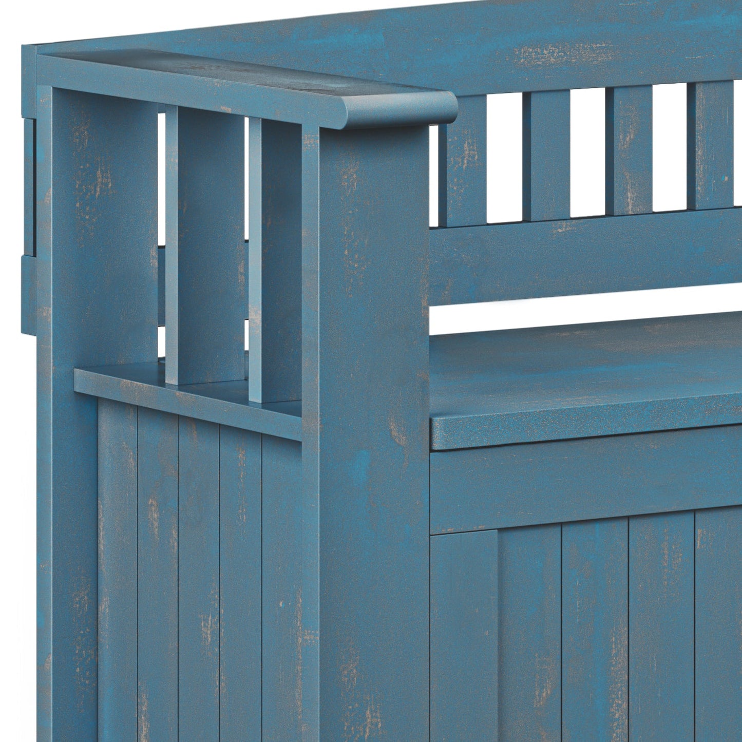 Acadian 48" Wide Solid Wood Entryway Storage Bench