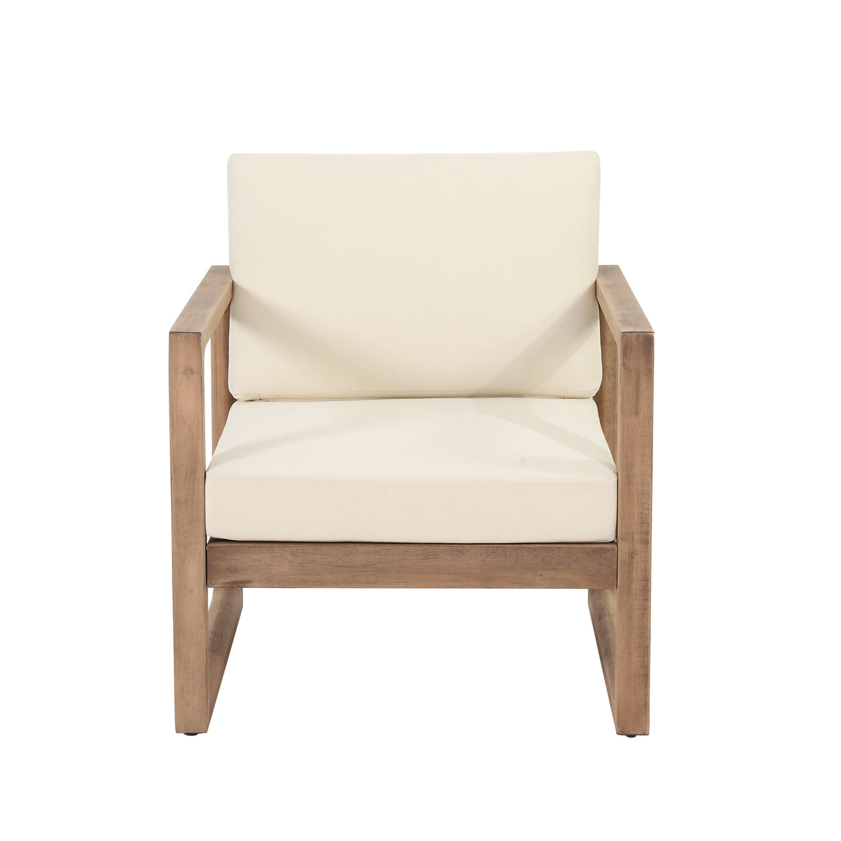 Outdoor Acacia Wood Patio Club Chair